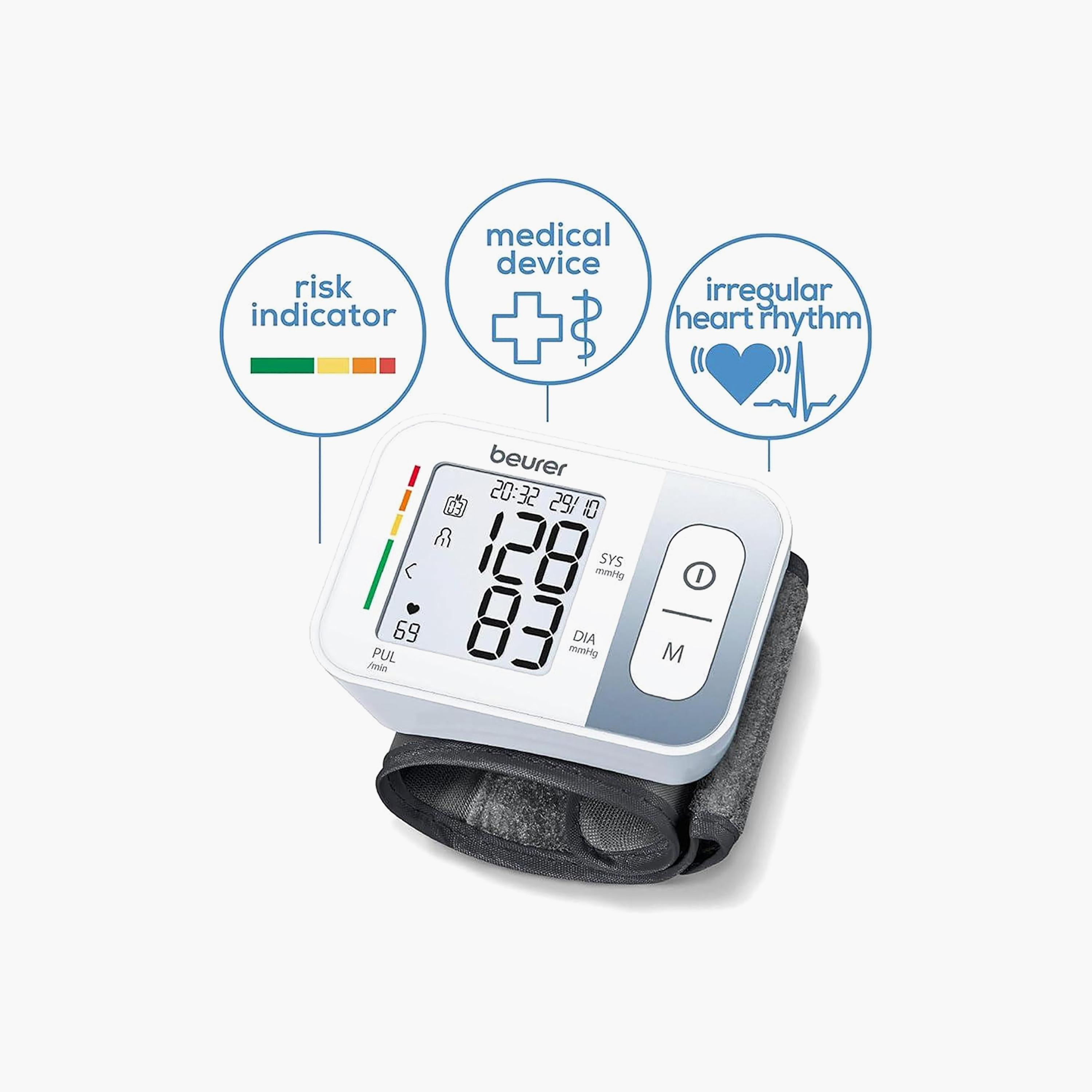 Beurer Automated Wrist BP Monitor White | BC28-electronics-portabledevices-image-3