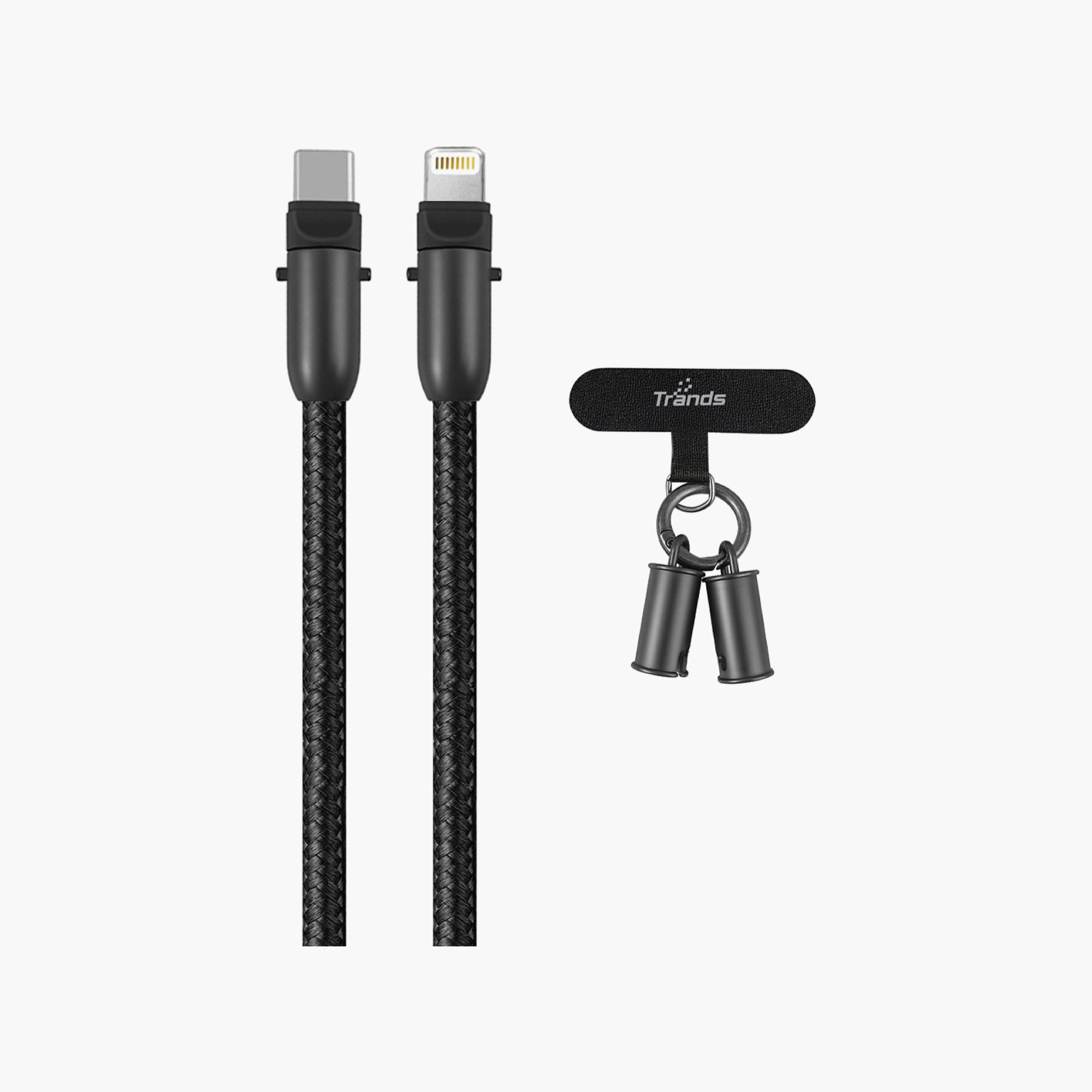 Trands 60W Lanyard Type-C To Type-C Cable | TR-CA1685-electronics-accessories-mobileaccesories-image-1