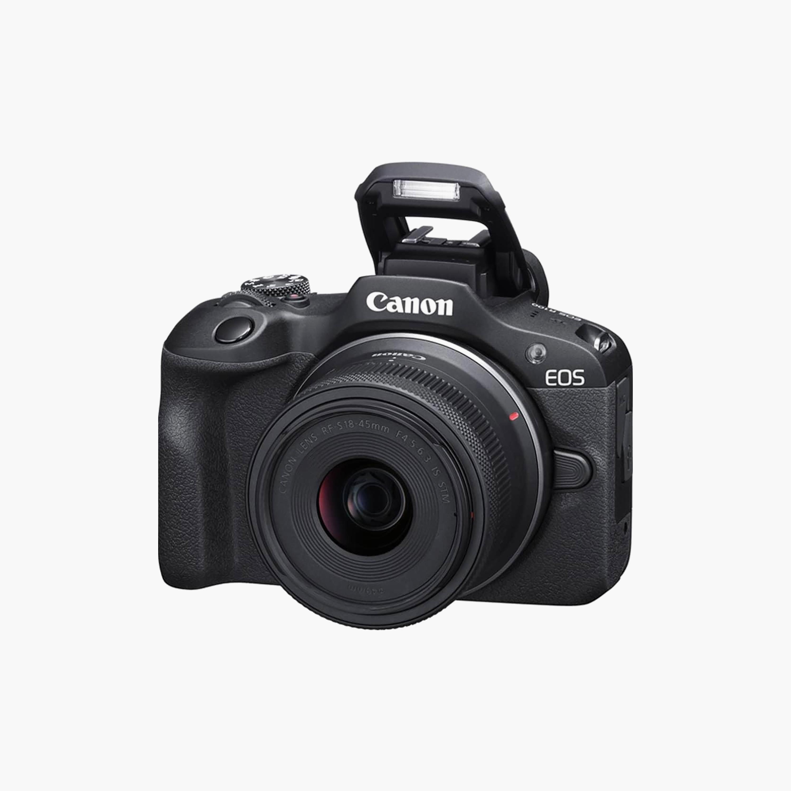 كاميرا "كانون EOS R100" بدون مرآة مع عدسات 18-45 ملم و 75-300 ملم - أسود-electronics-camera-image-2