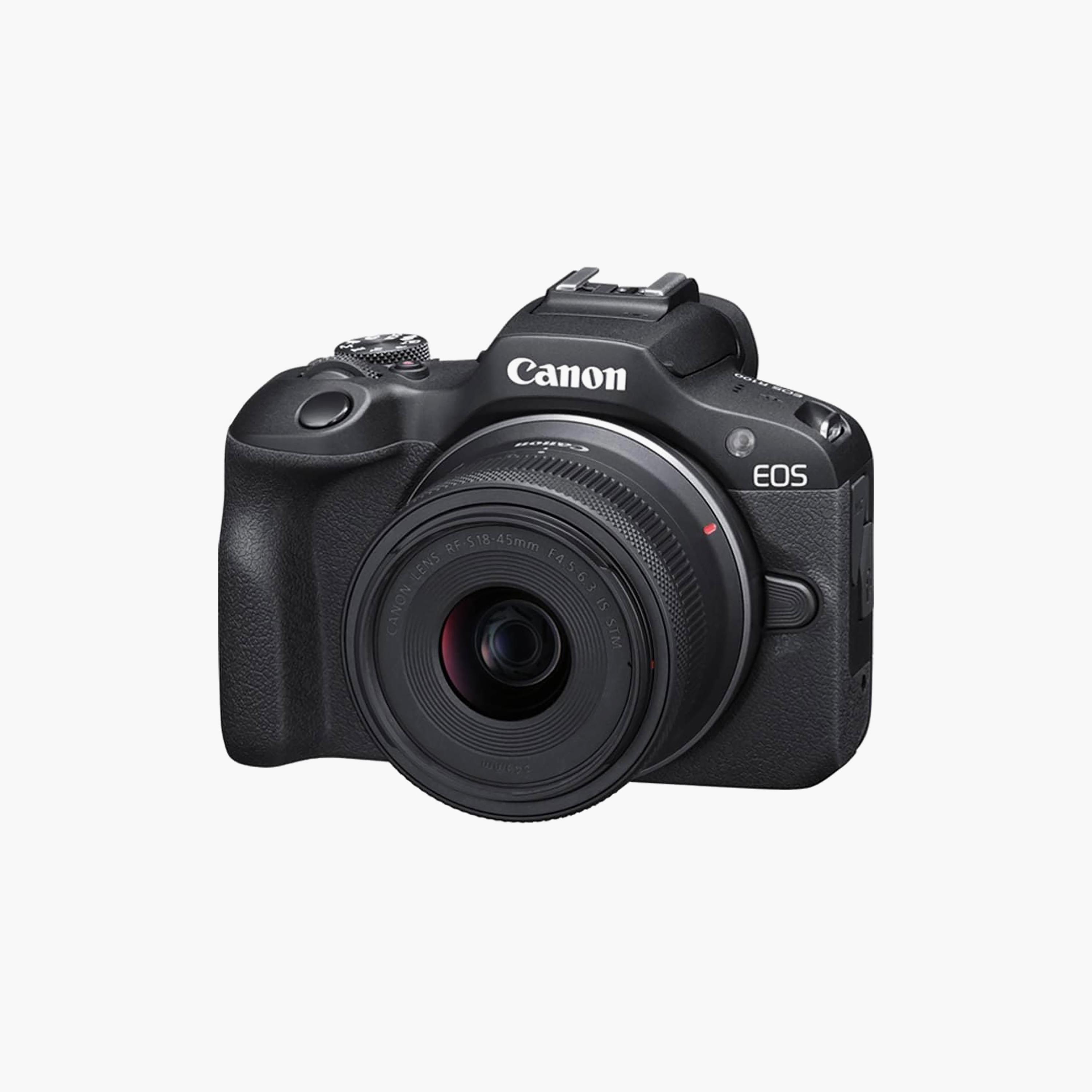 كاميرا "كانون EOS R100" بدون مرآة مع عدسات 18-45 ملم و 75-300 ملم - أسود-electronics-camera-image-4
