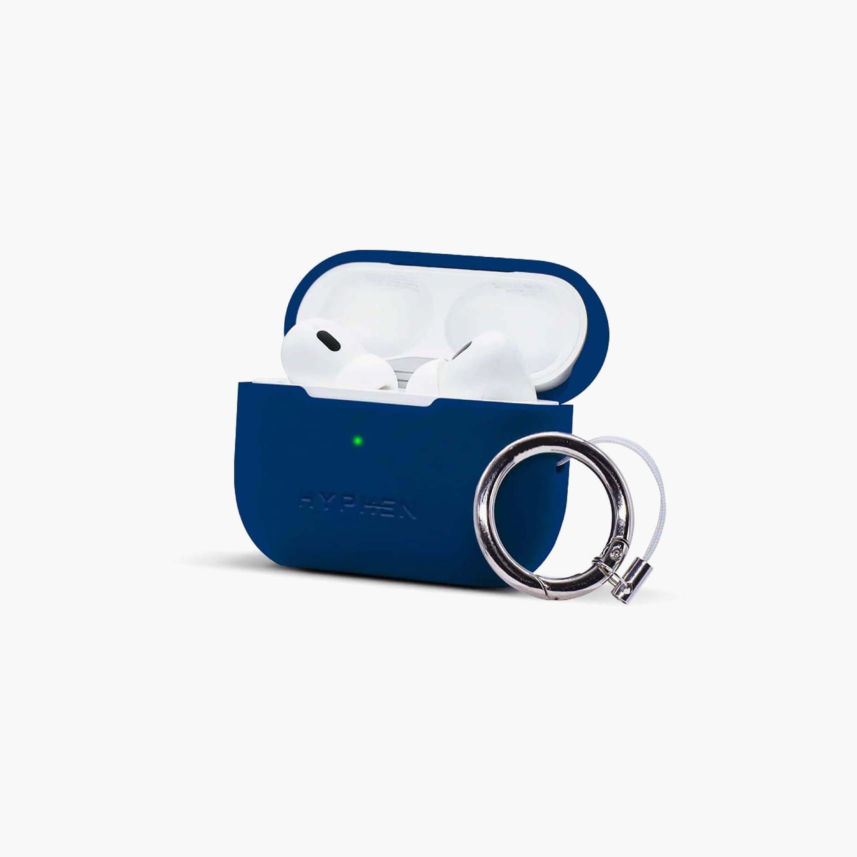 Hyphen Silicon Case for Apple Air Pods Pro 2nd Gen, Blue | HAC-SCP2BL6906-electronics-accessories-mobileaccesories-image-1