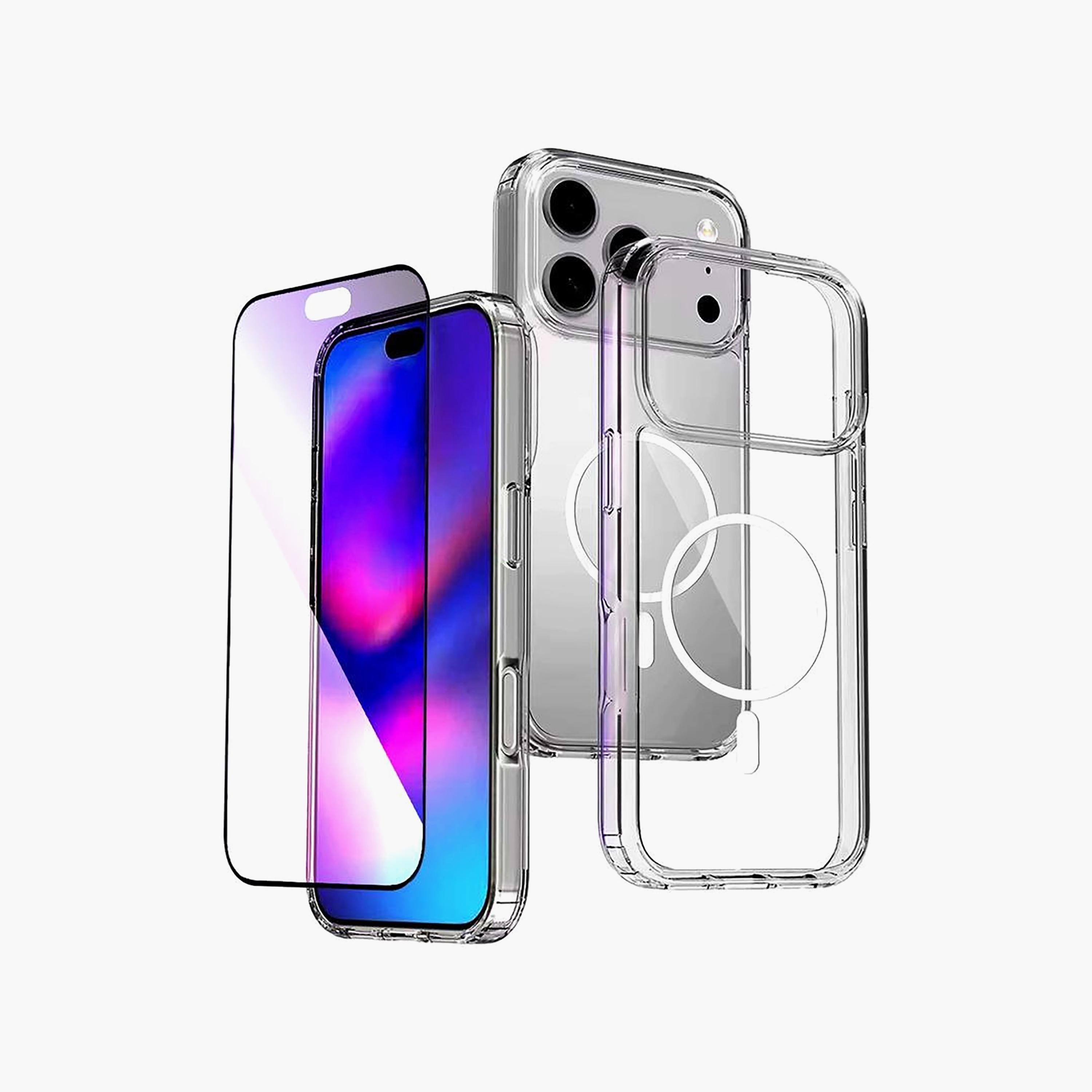 Max & Max iPhone 17 Pro Clear Case with Magsafe + Tempered Glass | MXIP17PRMCB-electronics-accessories-mobileaccesories-image-1