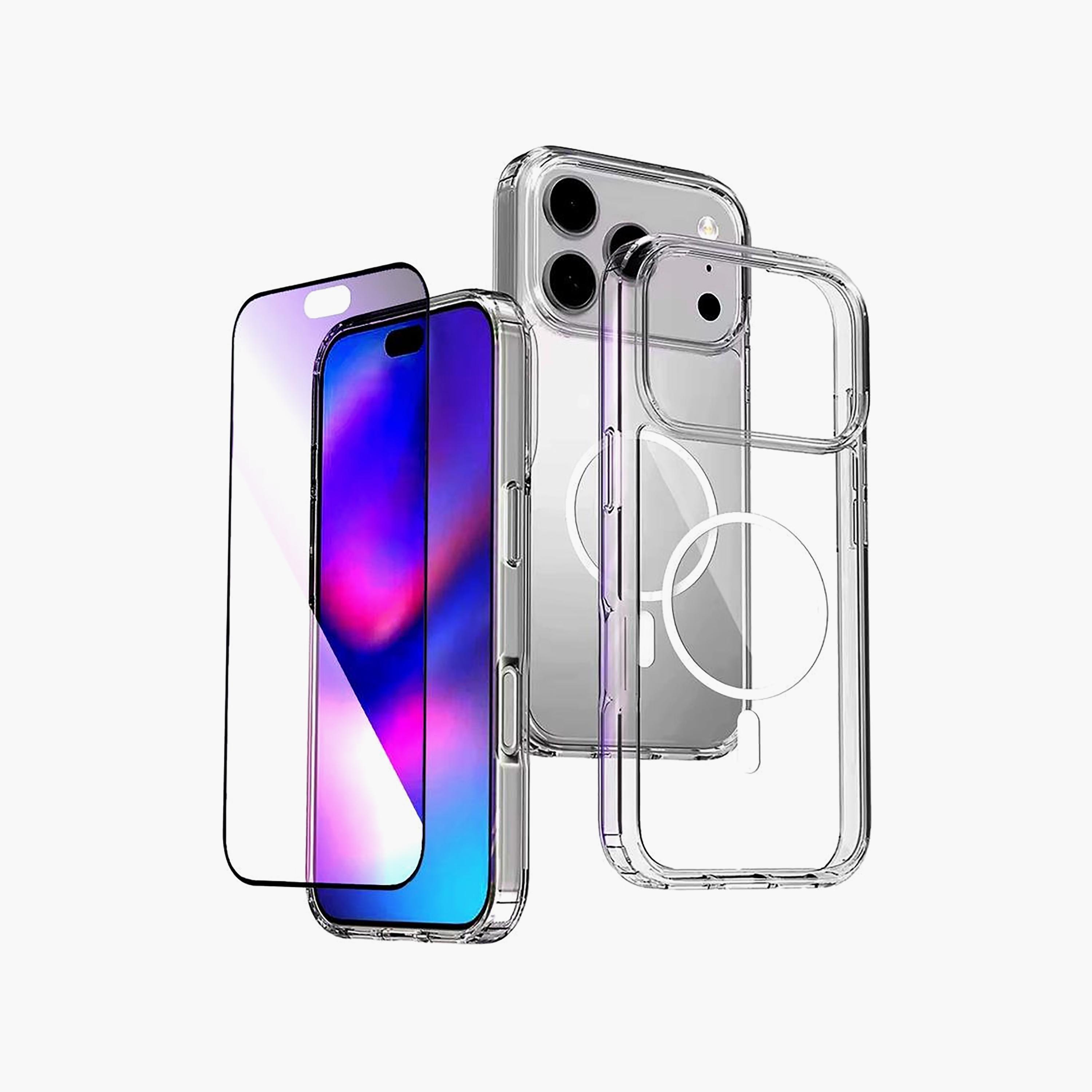 جراب شفاف مع "ماج سيف" وزجاج حماية لهاتف آيفون 17 برو ماكس من ماكس أند ماكس-electronics-accessories-mobileaccesories-image-1