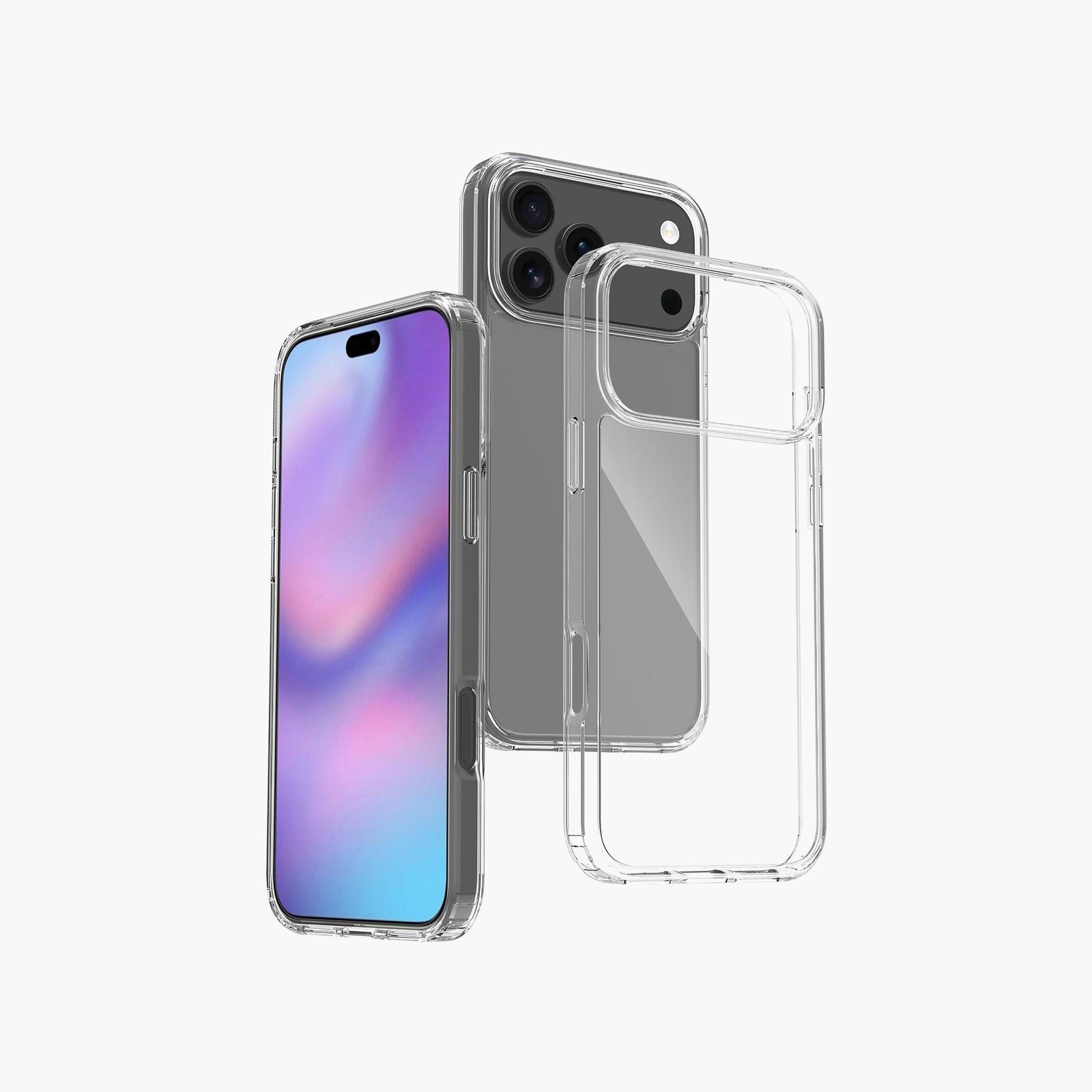 جراب "هارد شيل" شفاف لهاتف آيفون 17 برو من تراندز-electronics-accessories-mobileaccesories-image-1