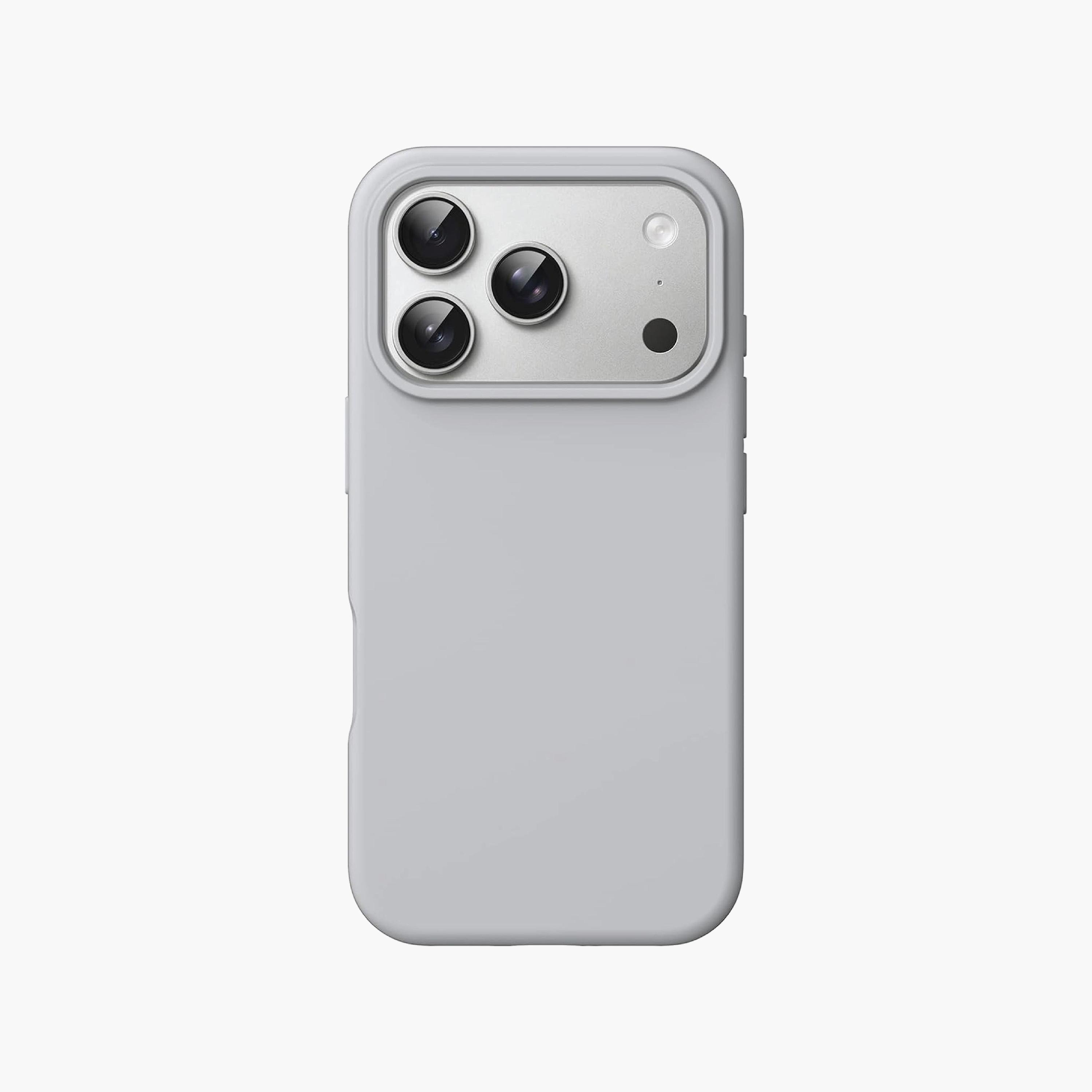 جراب سيليكون لهاتف آيفون 17 برو - رمادي من تراندز-electronics-accessories-mobileaccesories-image-1
