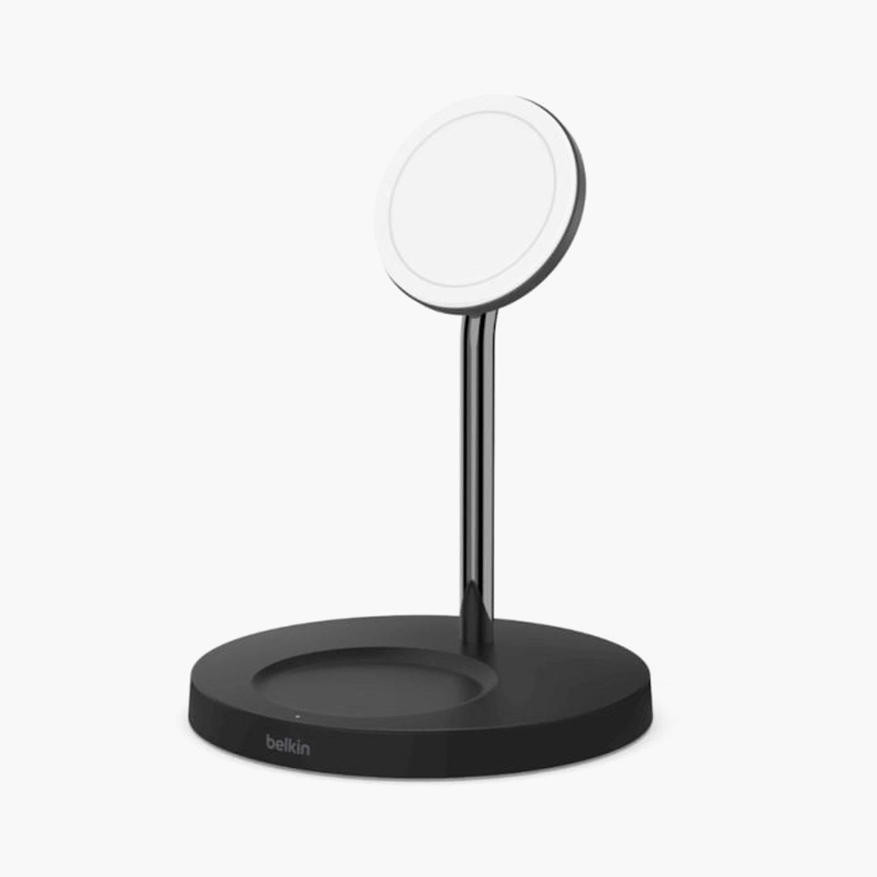 قاعدة شحن لاسلكية 2 في 1 مع "ماج سيف" بقوة 15 واط - أسود من بيلكن-electronics-accessories-mobileaccesories-image-1