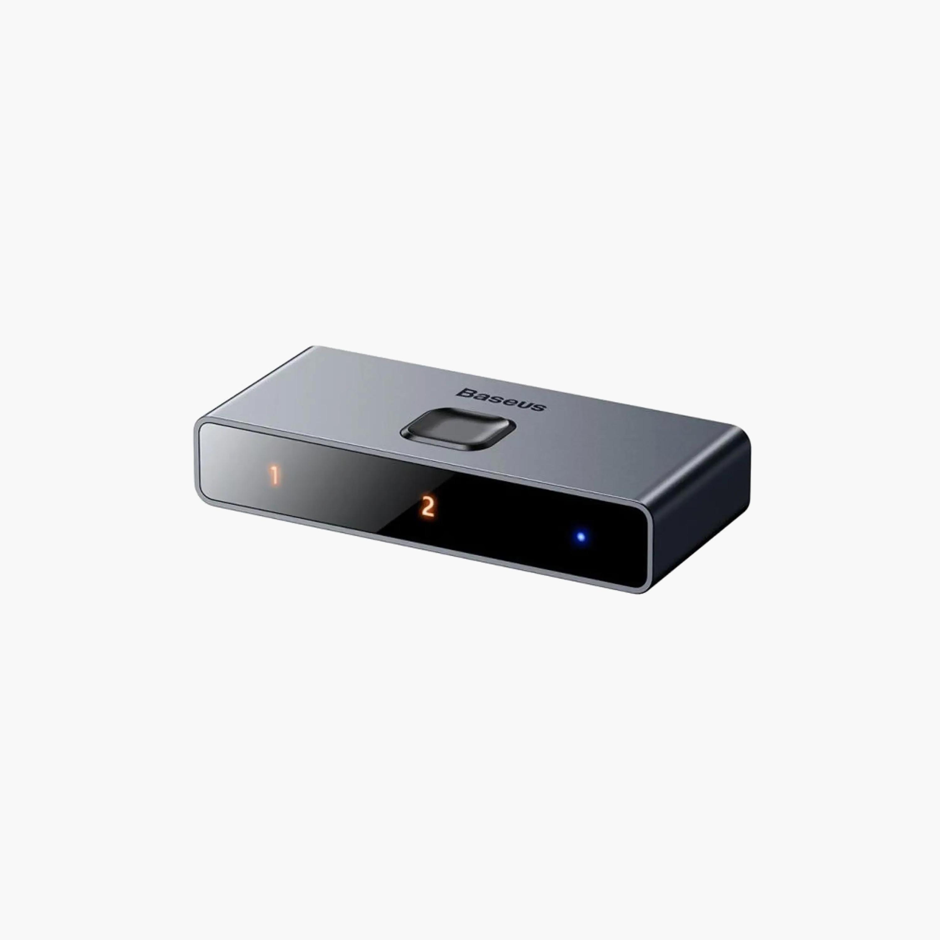 BASEUS Matrix 4K HDMI Splitter (2IN1 Or 1IN2) Space Gray | CAHUB-BC0G-electronics-accessories-computeraccesories-image-1