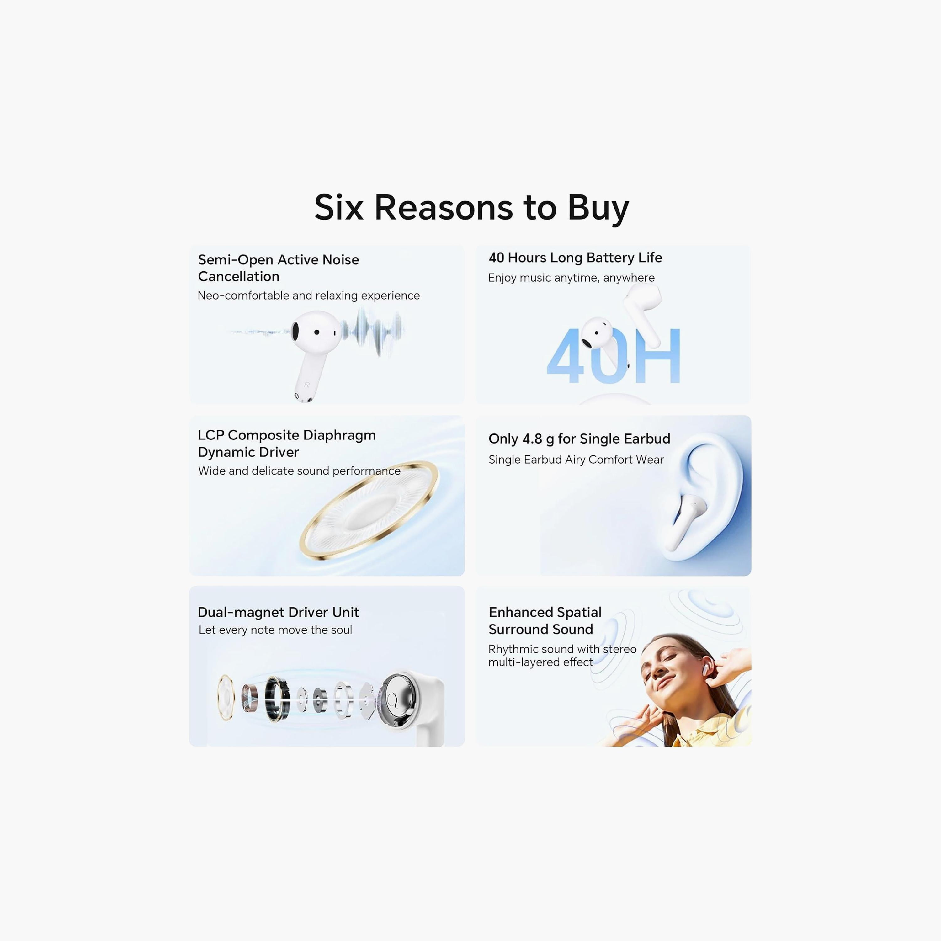 سماعات أذن "أونور تشويس X7e" - أبيض-electronics-headphonesandearphones-image-5