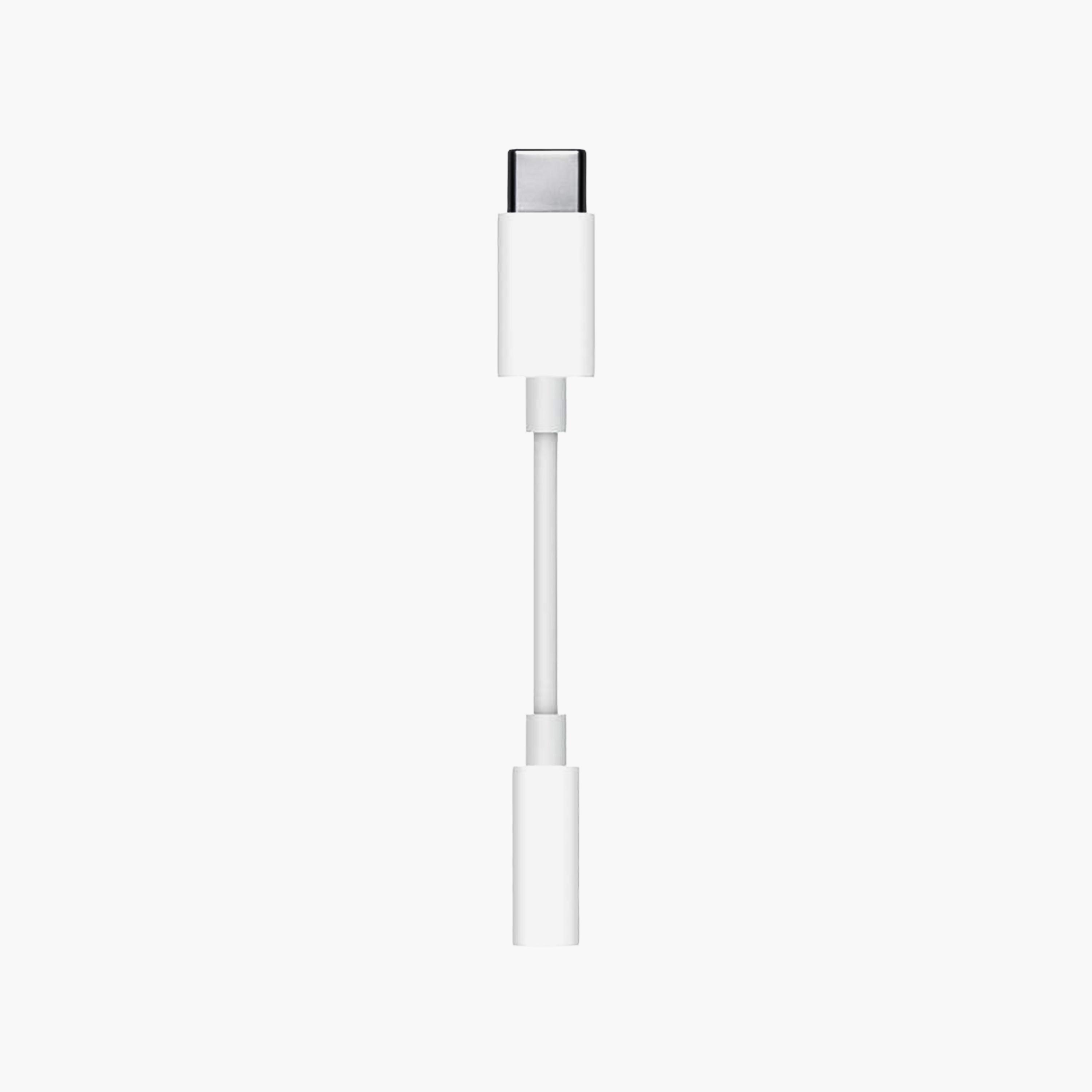 محول "USB-C" إلى منفذ سماعات 3.5 ملم - أبيض من أبل-electronics-accessories-mobileaccesories-image-1
