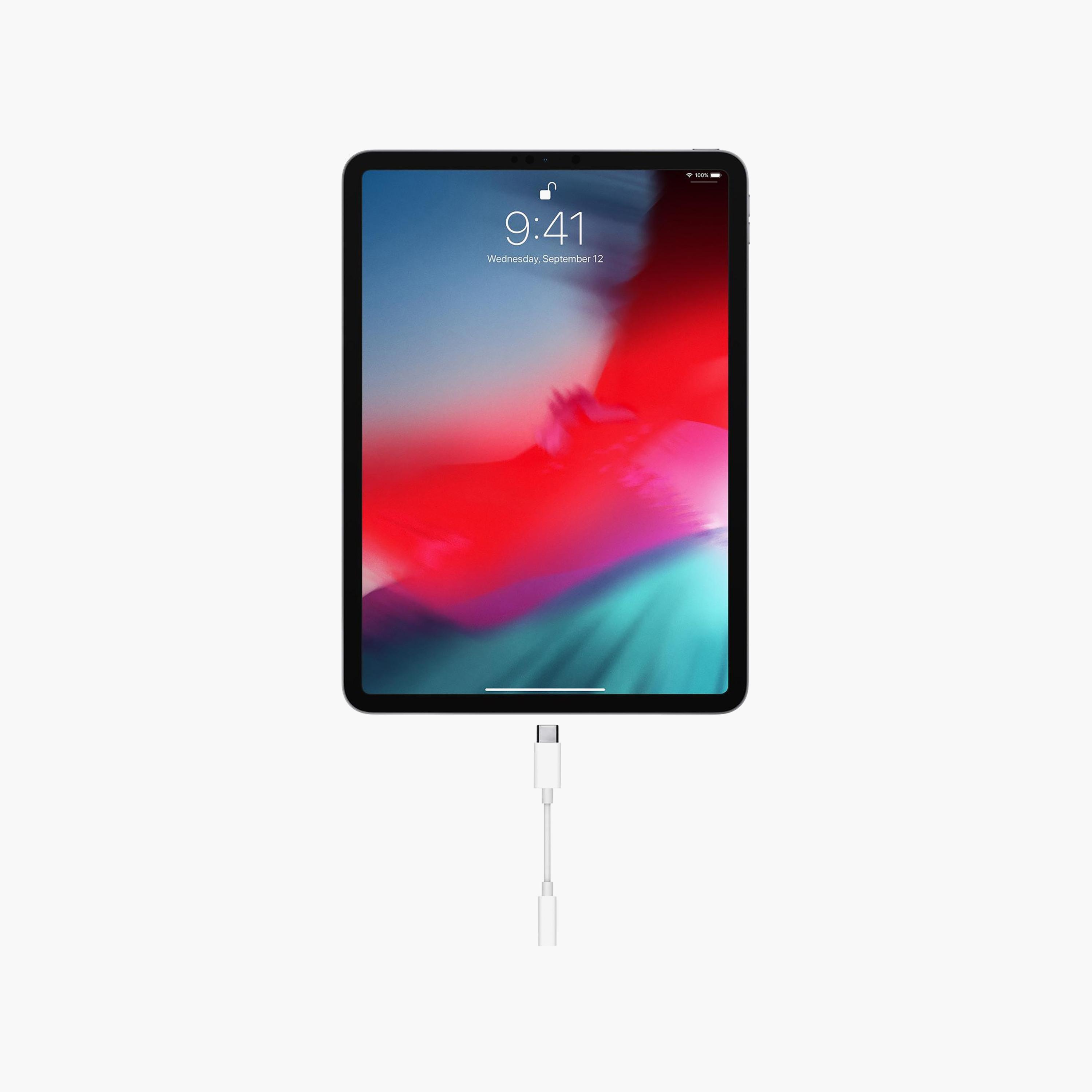 محول "USB-C" إلى منفذ سماعات 3.5 ملم - أبيض من أبل-electronics-accessories-mobileaccesories-image-4