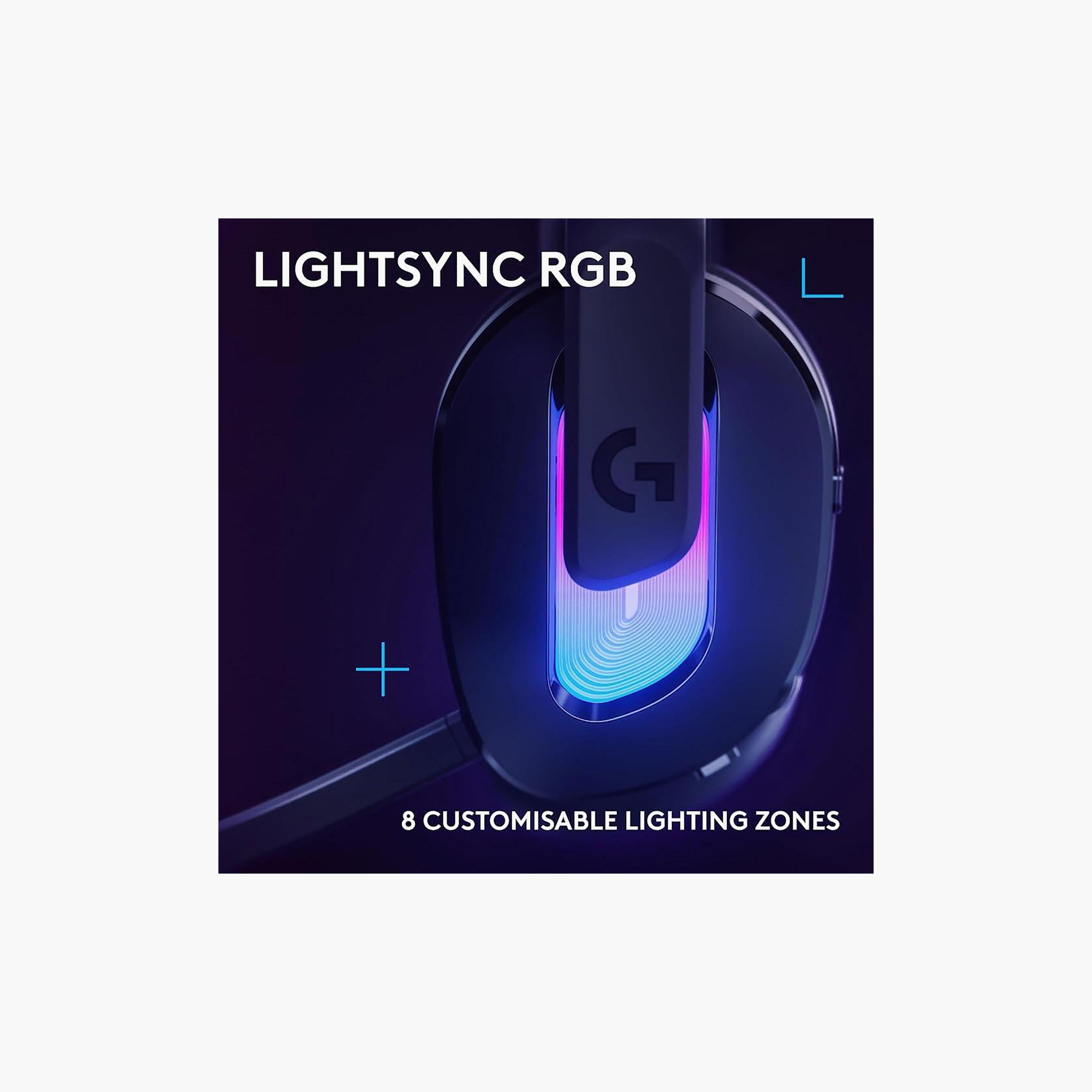 Logitech G522 LIGHTSPEED Wireless Gaming Headset Lightsync RGB Tri Connectivity Black-electronics-headphonesandearphones-image-2