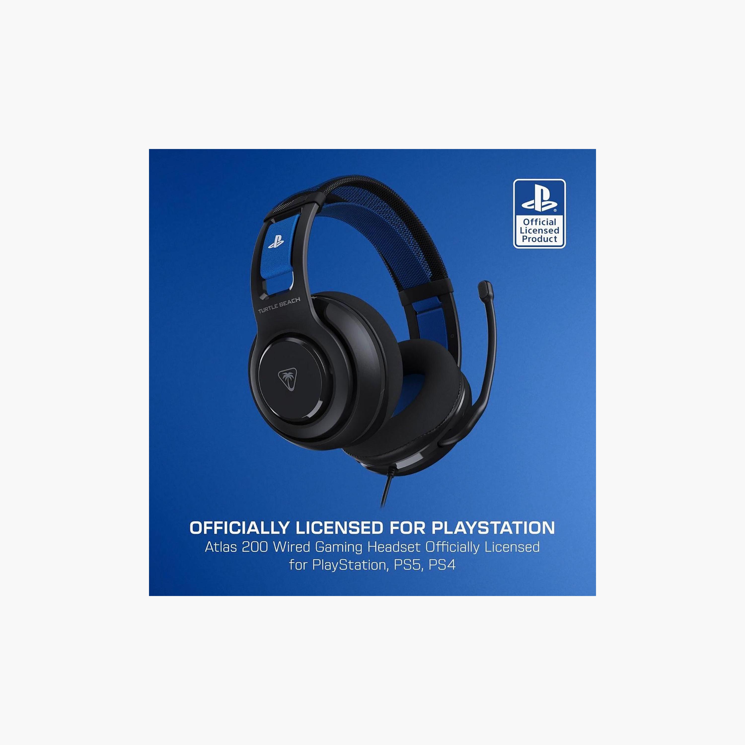 Turtle Beach Atlas 200 PlayStation Licensed - Black Gaming Headset | 77124-electronics-headphonesandearphones-image-4