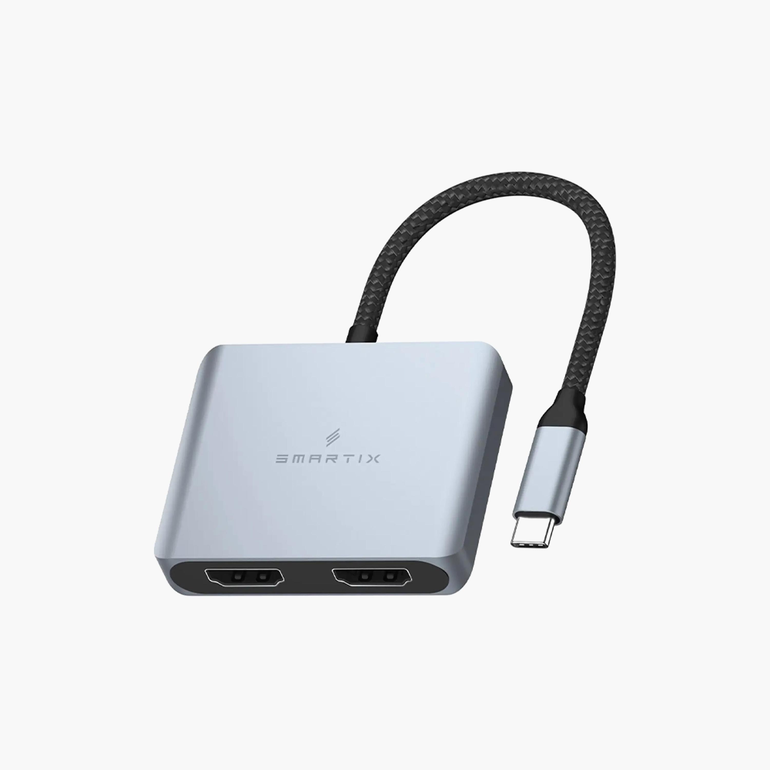 Smartix Premium Dual HDMI Hub With Cable Grey | SMHBC2N-electronics-accessories-computeraccesories-image-3