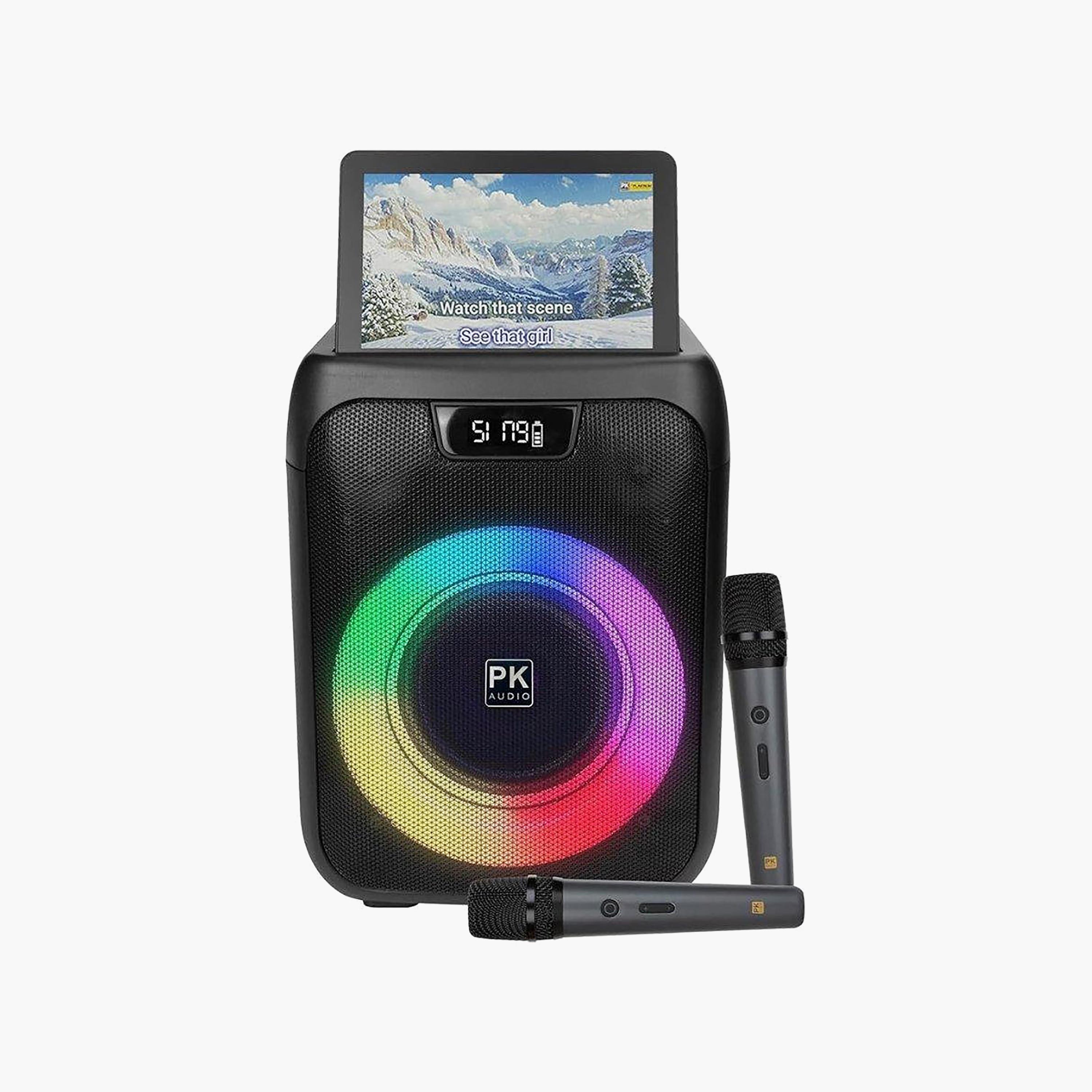 جهاز كاريوكي "بلاتينيوم بارتي جوك بوكس" مع شاشة LCD مقاس 8 إنش - أسود-electronics-speakers-image-1