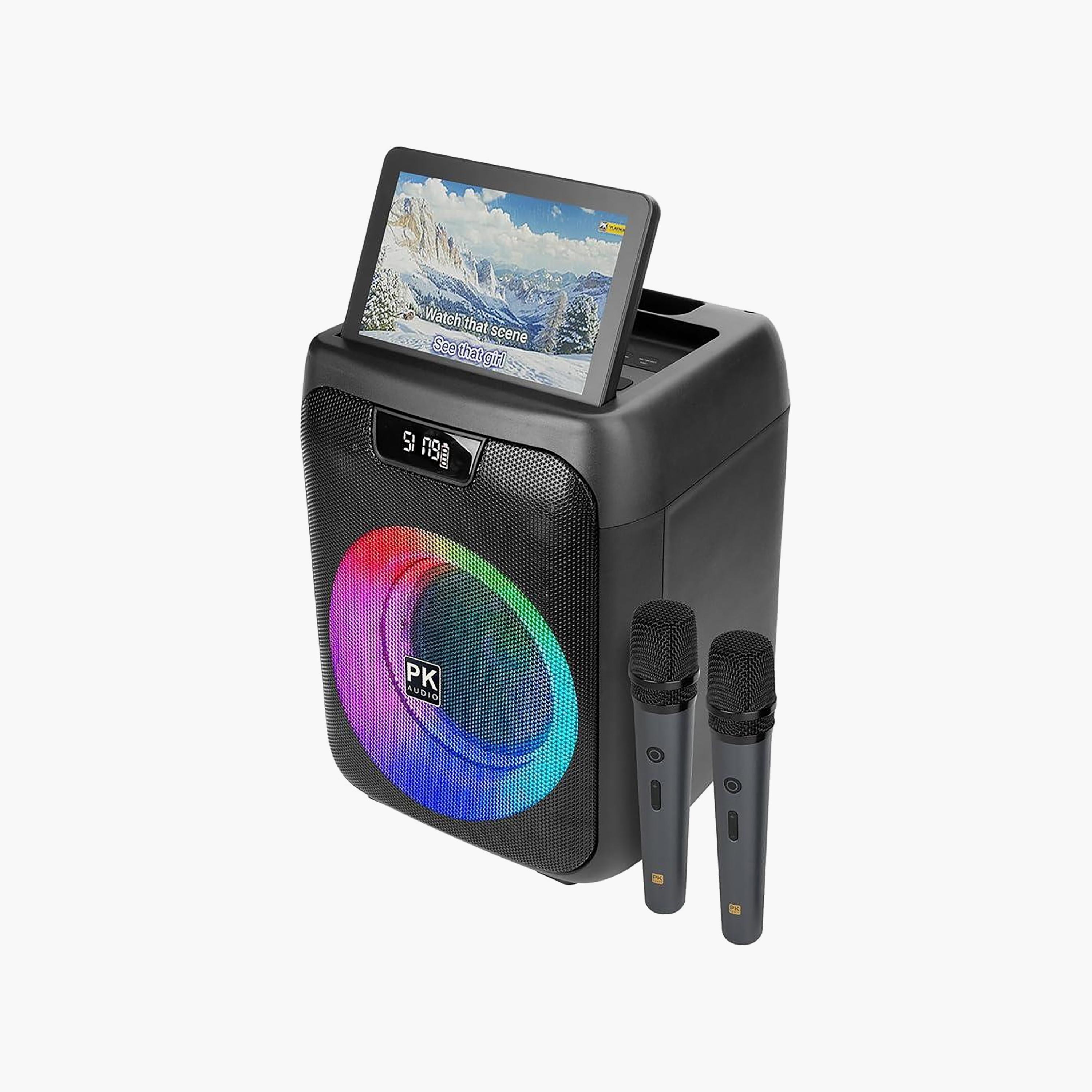 جهاز كاريوكي "بلاتينيوم بارتي جوك بوكس" مع شاشة LCD مقاس 8 إنش - أسود-electronics-speakers-image-2