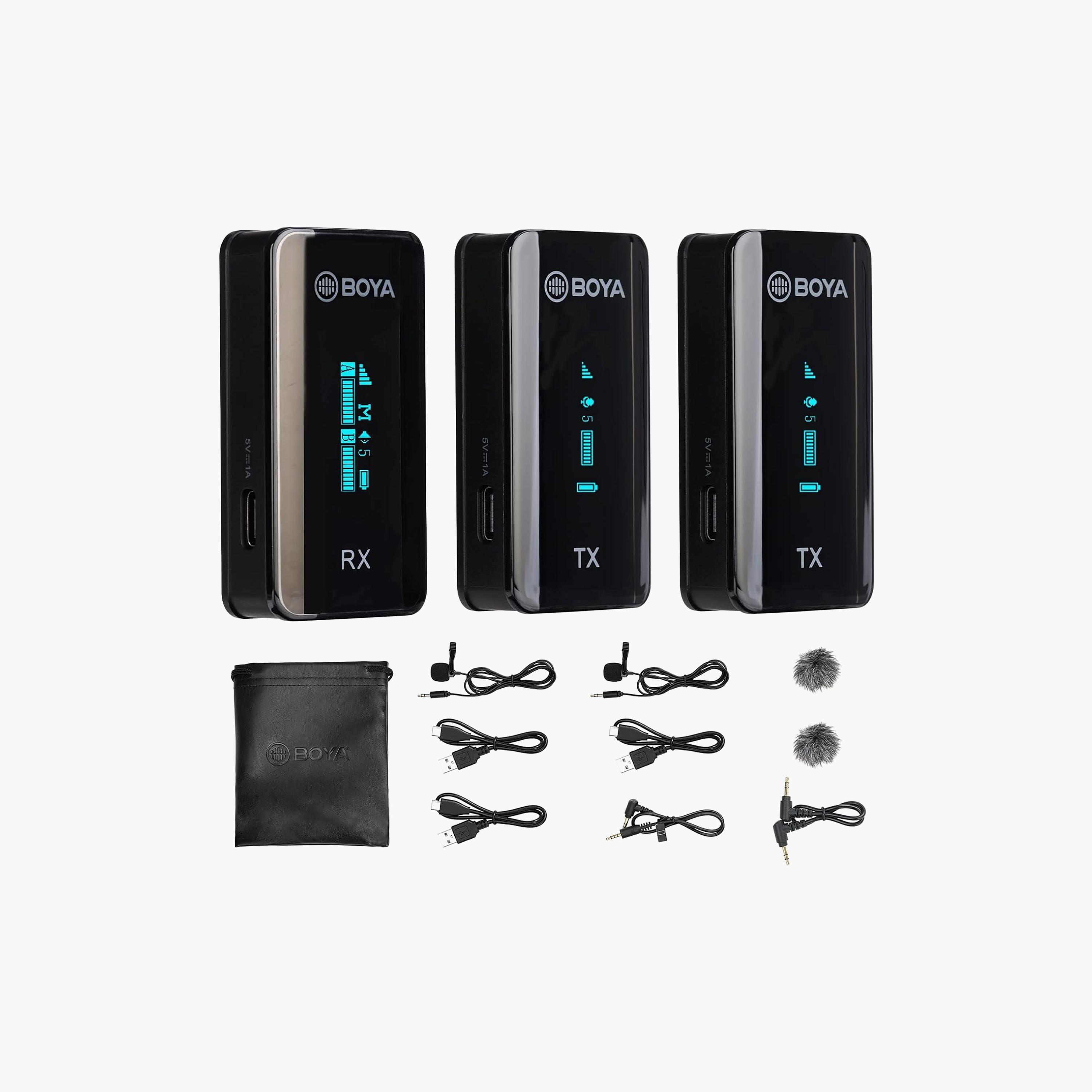 Boya 2.4GHz Dual Channel Ultra-Compact Wireless Microphone | BY-XM6-S2-electronics-accessories-mobileaccesories-image-1