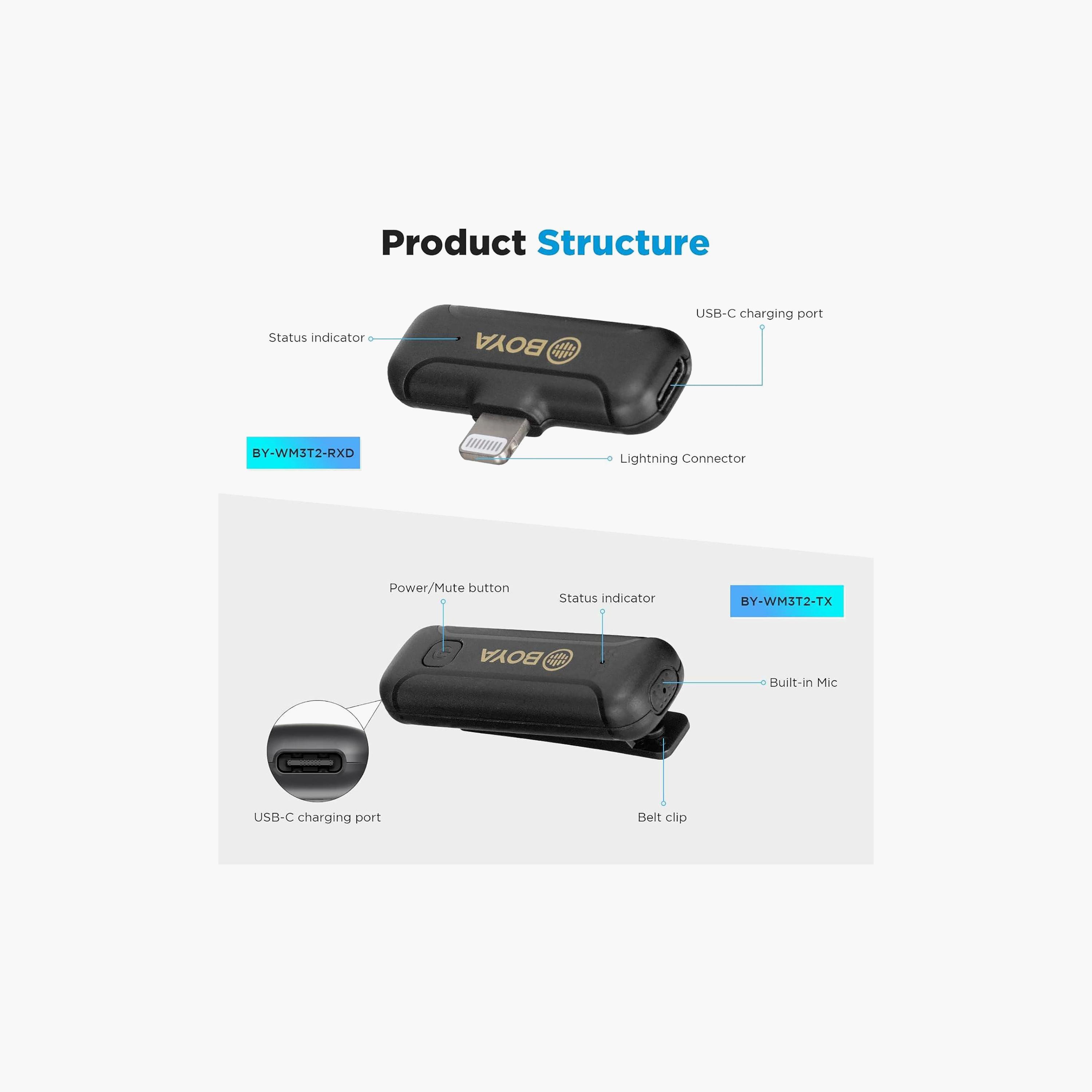ميكروفون "لافالير" لاسلكي للآيفون من بويا-electronics-accessories-mobileaccesories-image-2