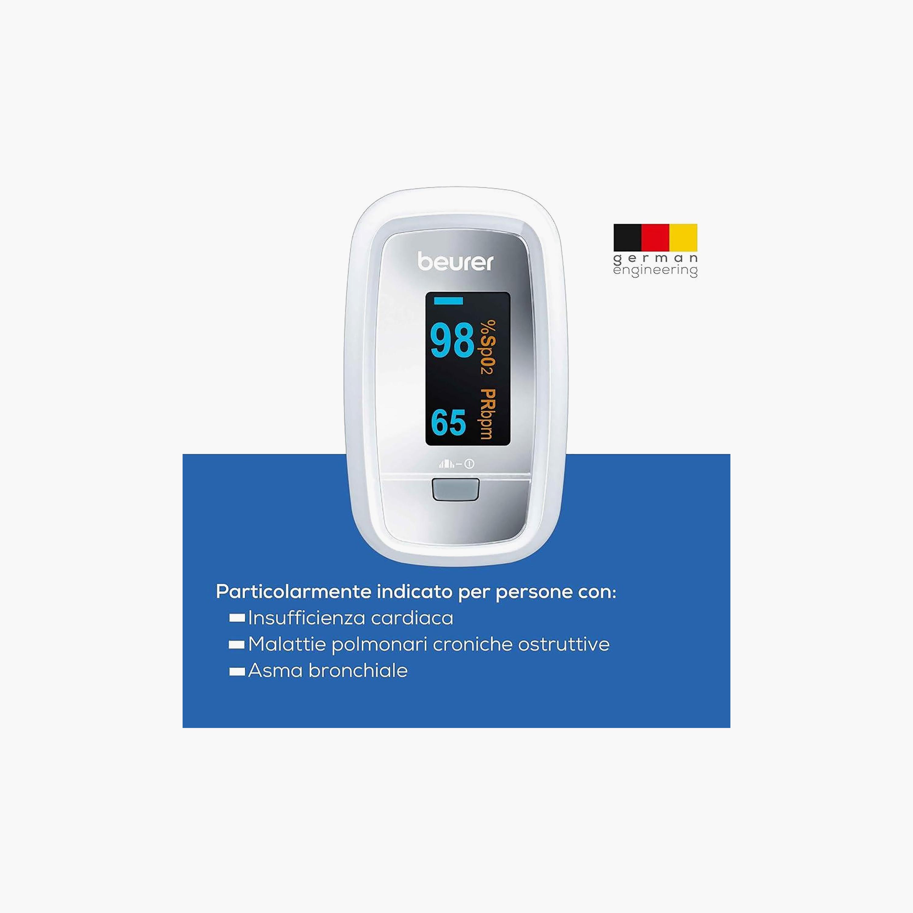 Beurer Pulse Oximeter Silver | PO30-electronics-portabledevices-image-3