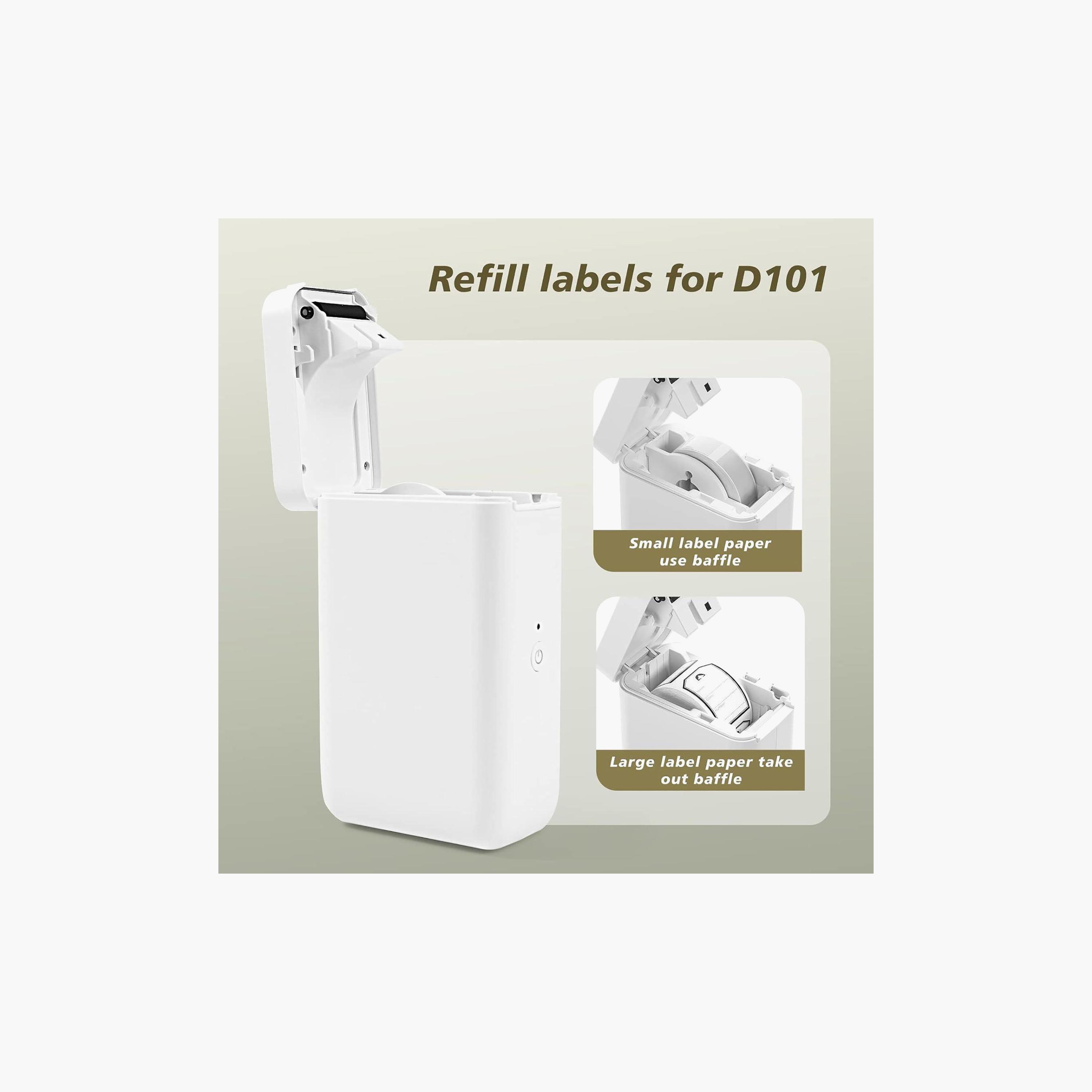 شريط طابعة ملصقات "نيمبوت D101" ورق طباعة ملصقات مخصص | 25X50 WHITE-electronics-portabledevices-image-3