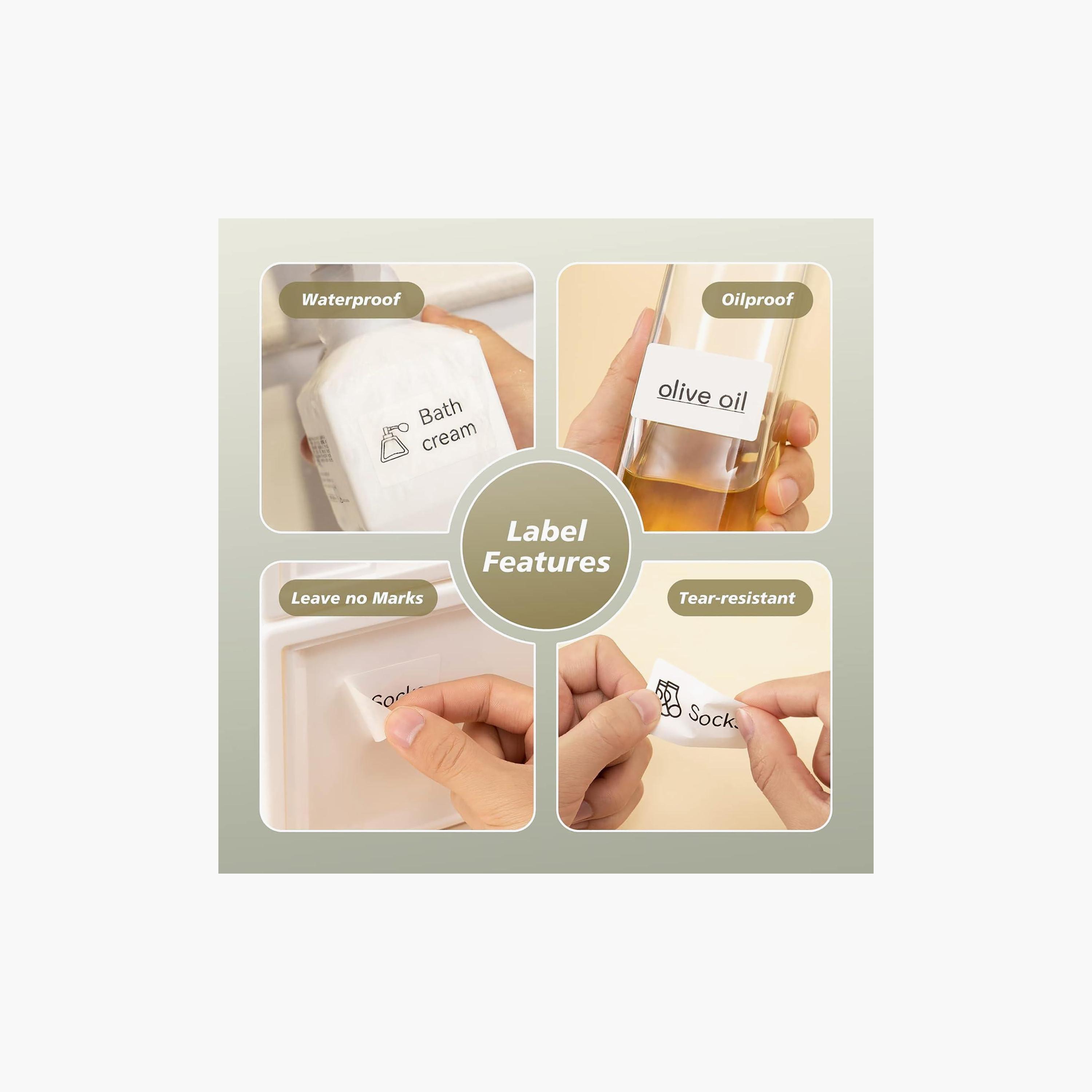 شريط طابعة ملصقات "نيمبوت D101" ورق طباعة ملصقات مخصص | 25X50 WHITE-electronics-portabledevices-image-5