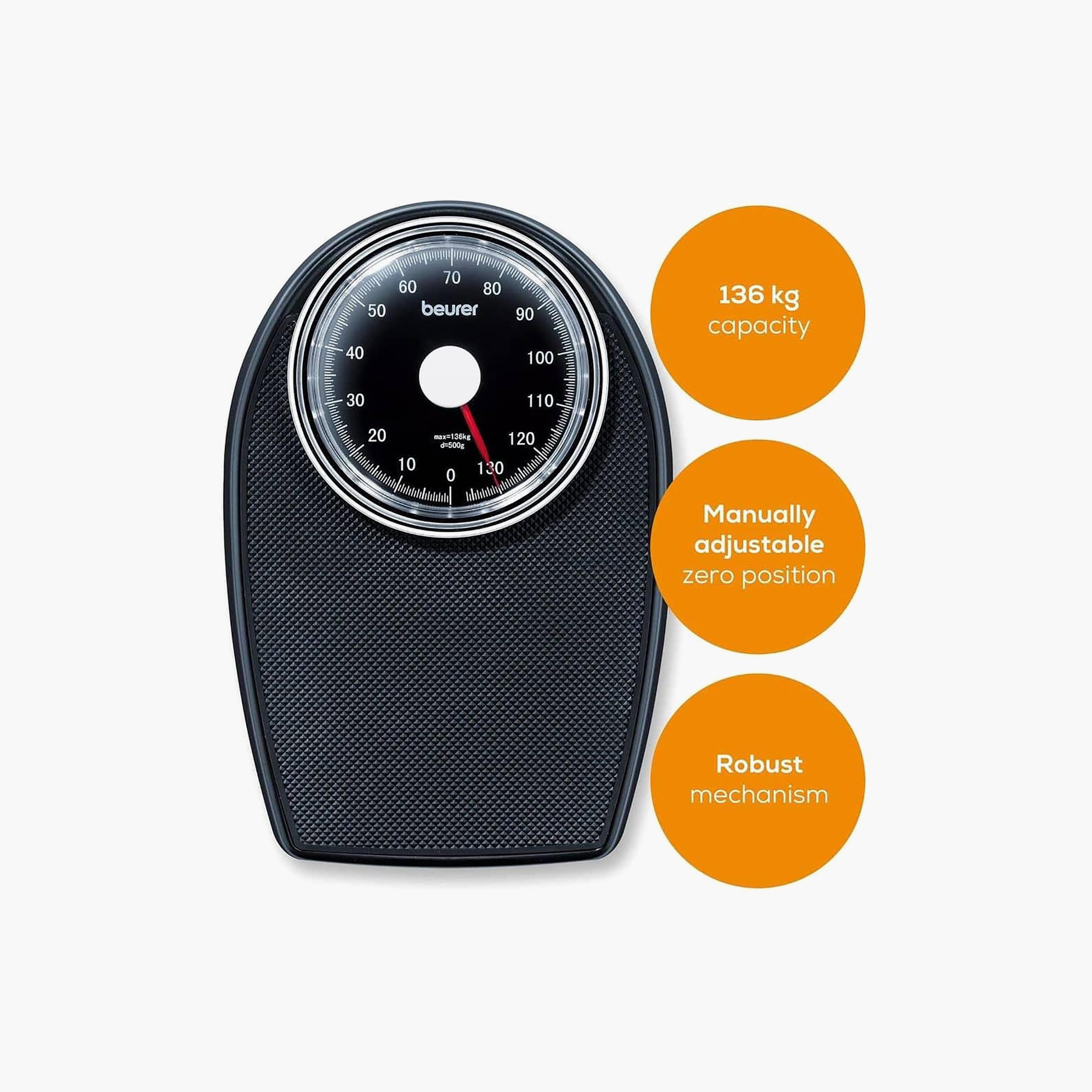 Beurer Mechanical Bathroom Scale Black | MS 40-electronics-portabledevices-image-3