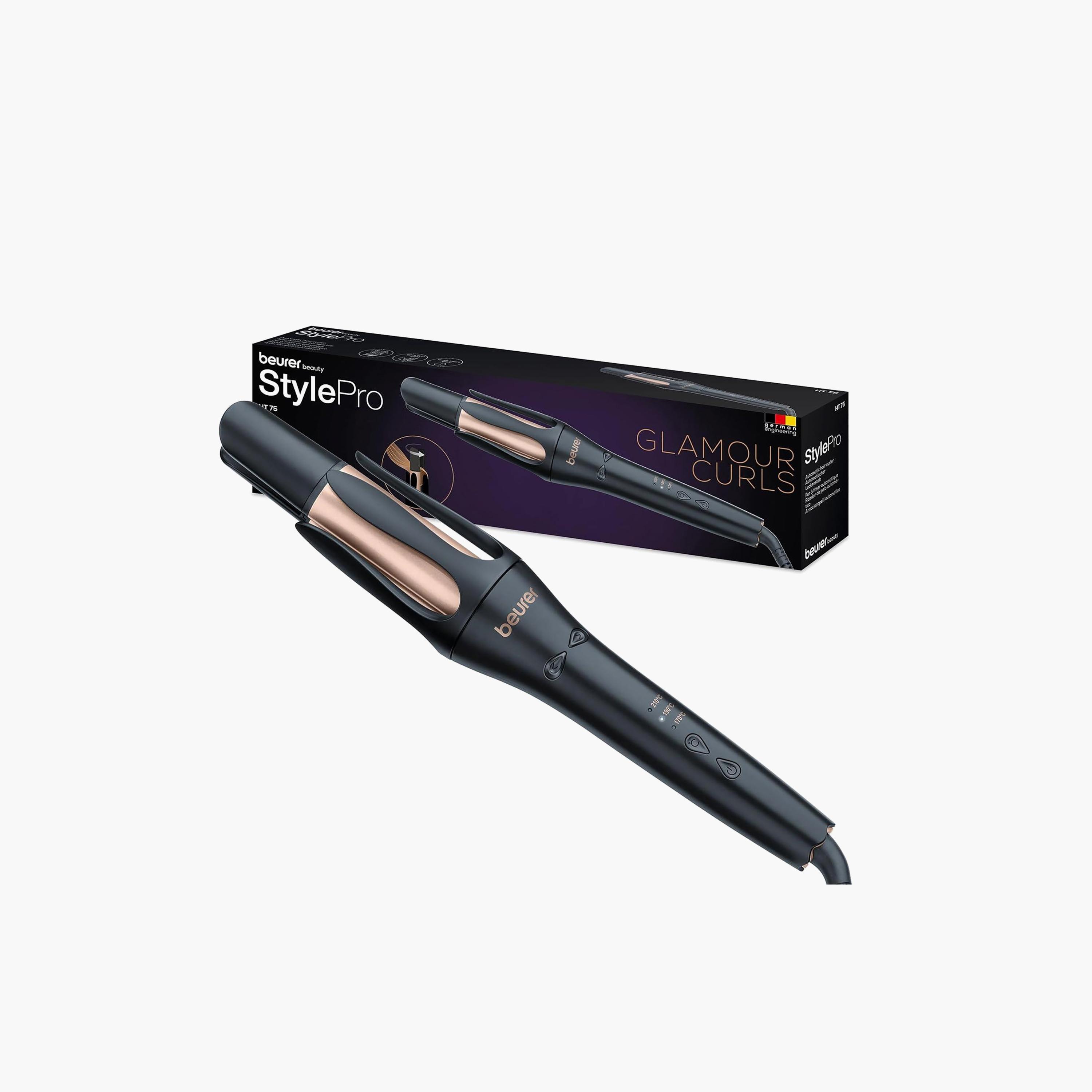 جهاز تجعيد الشعر الأوتوماتيكي - أسود من بورر-beautyandpersonalcare-appliances-hairstylingtools-image-1
