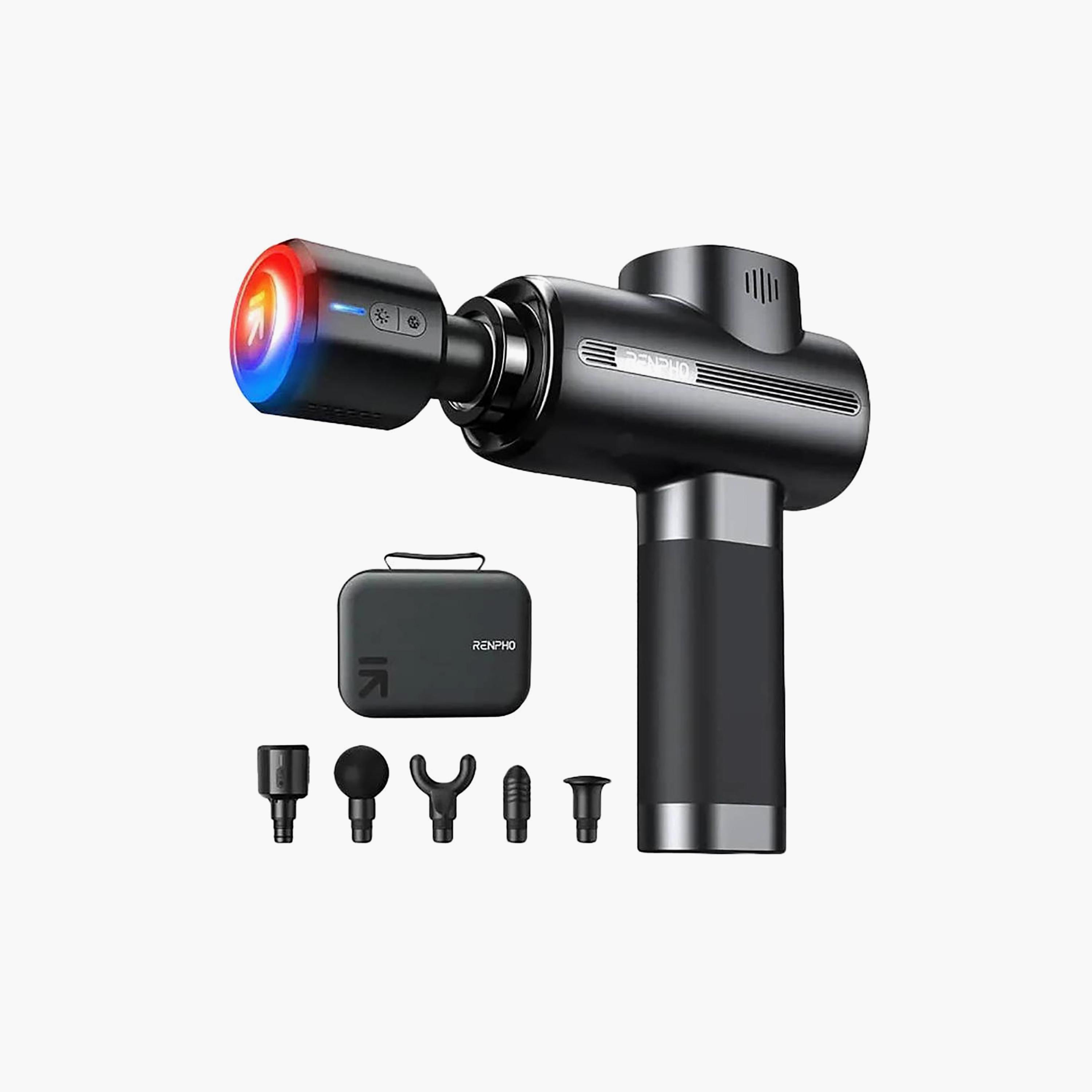 Renpho Active Massage Gun Black/Silver | R-C003H-BK-beautyandpersonalcare-appliances-massagetools-image-1