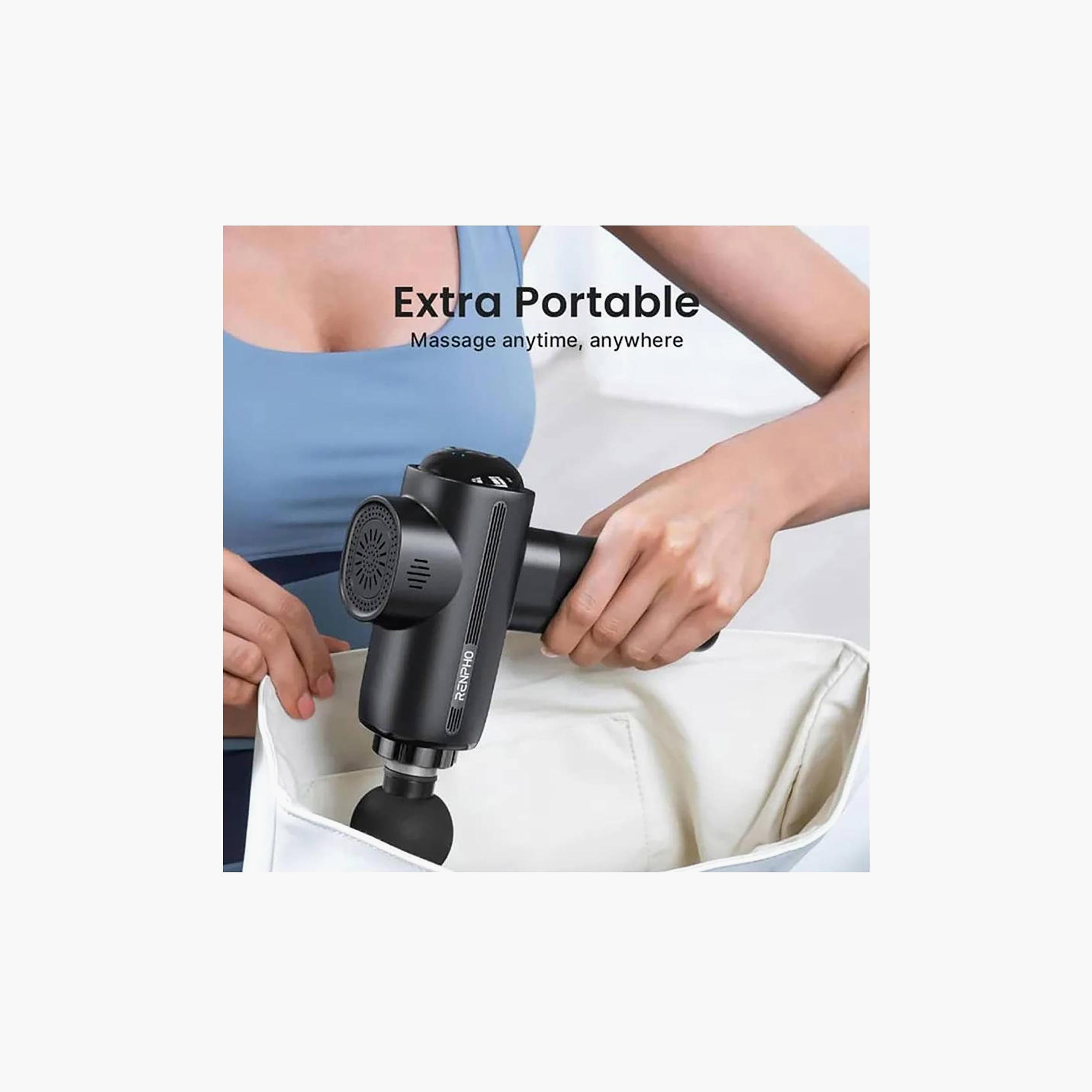 Renpho Active Massage Gun Black/Silver | R-C003H-BK-beautyandpersonalcare-appliances-massagetools-image-5