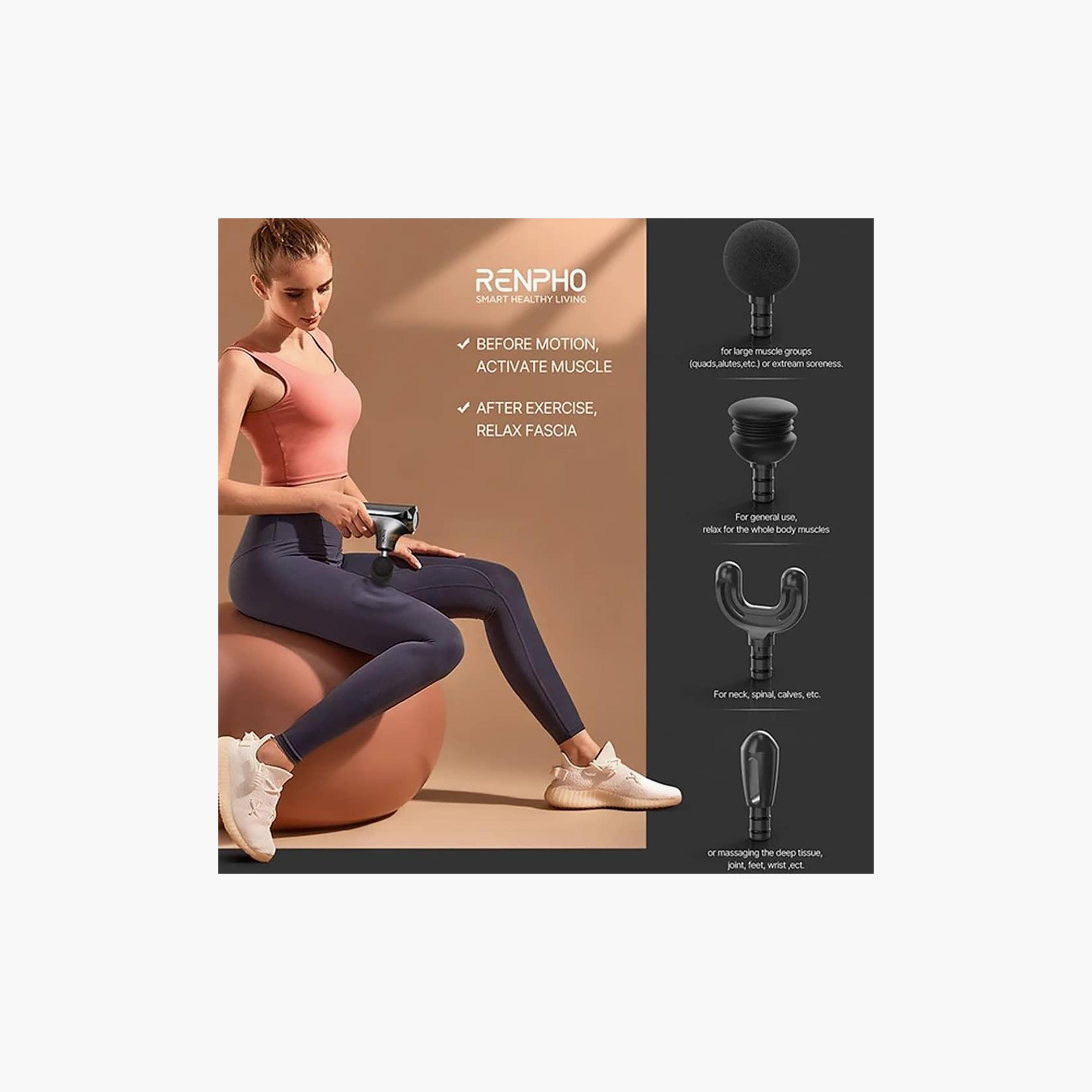 Renpho Massage Gun Black | RP-GM173-BK-PROMO_EMAX_AE_ADIB_240926-image-4