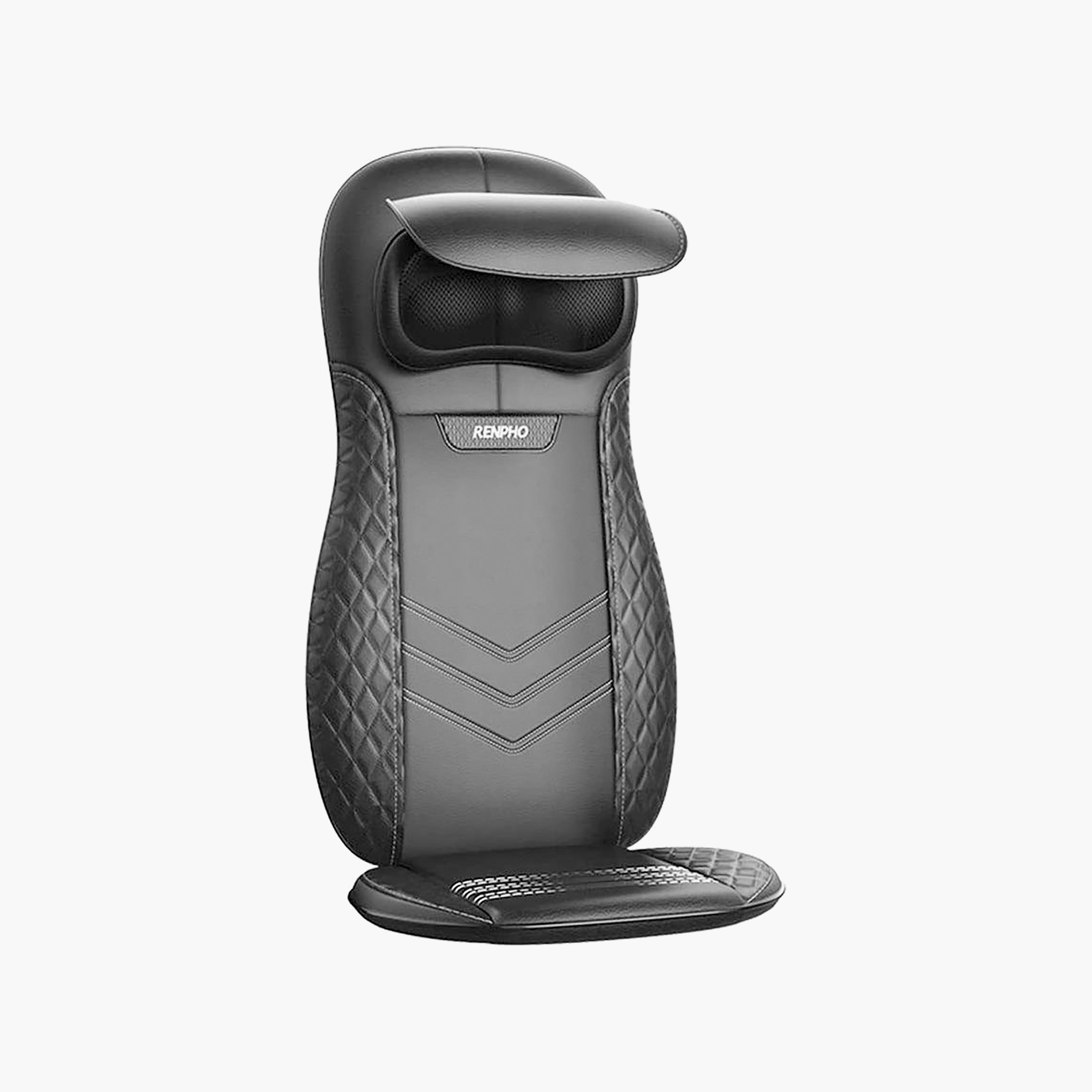 جهاز مساج للكرسي مزود بالحرارة مع ظهر قابل لتعديل الارتفاع - أسود من رينفو | RF-BM066-BK-beautyandpersonalcare-appliances-massagetools-image-1