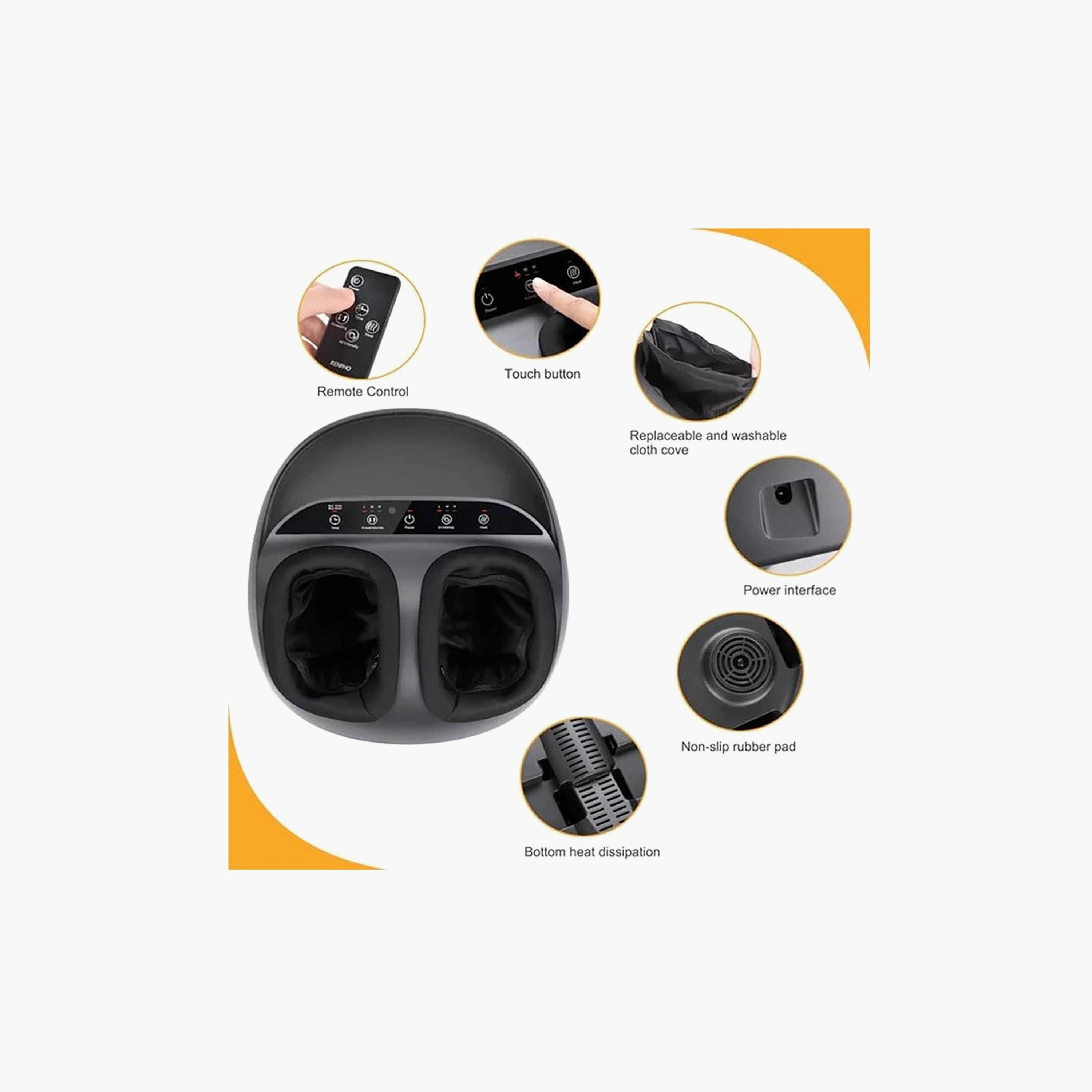 Renpho Shiatsu 3D Kneading Foot Massager With Heat Remote Control Black | RF-FM059R-BK-beautyandpersonalcare-appliances-massagetools-image-3
