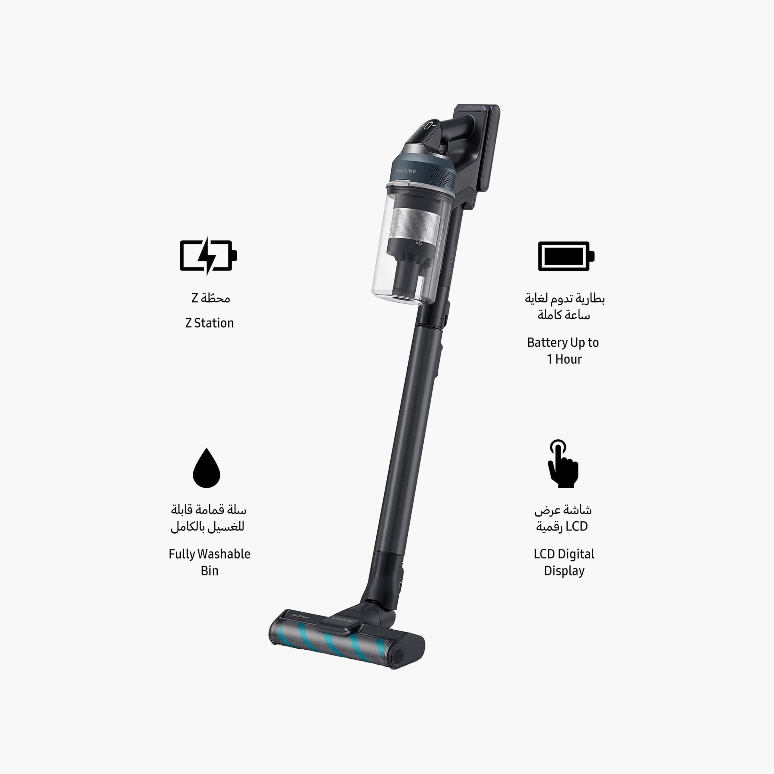 مكنسة كهربائية لاسلكية "بيسبوك جيت 95" - أسود كروميتال من سامسونج-household-appliances-homeappliances-vacuumcleaners-image-3