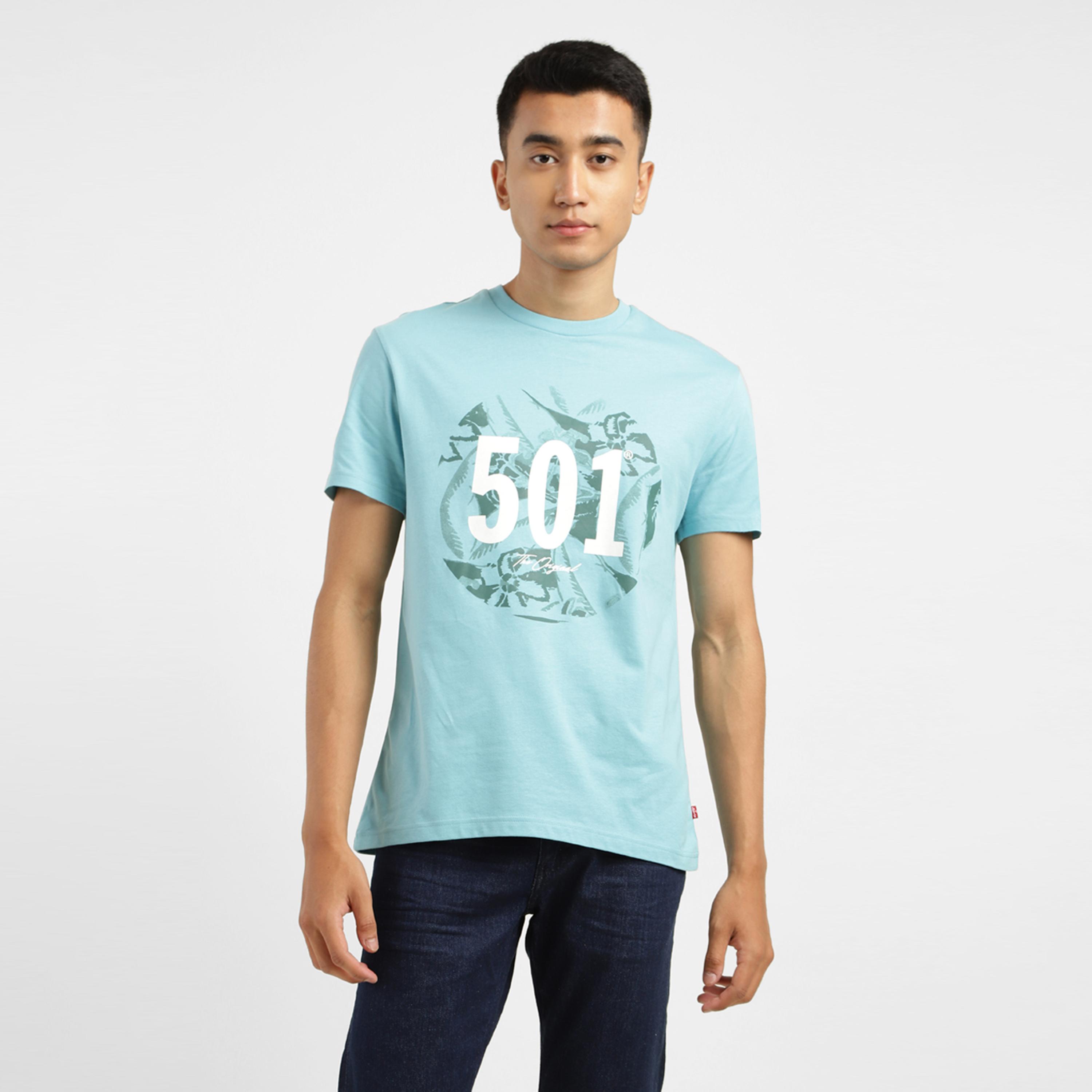 تيشيرت ليفايز بأكمام قصيرة وياقة دائرية مع مطبوع-men-clothing-tshirtsandpolos-tshirts-image-1