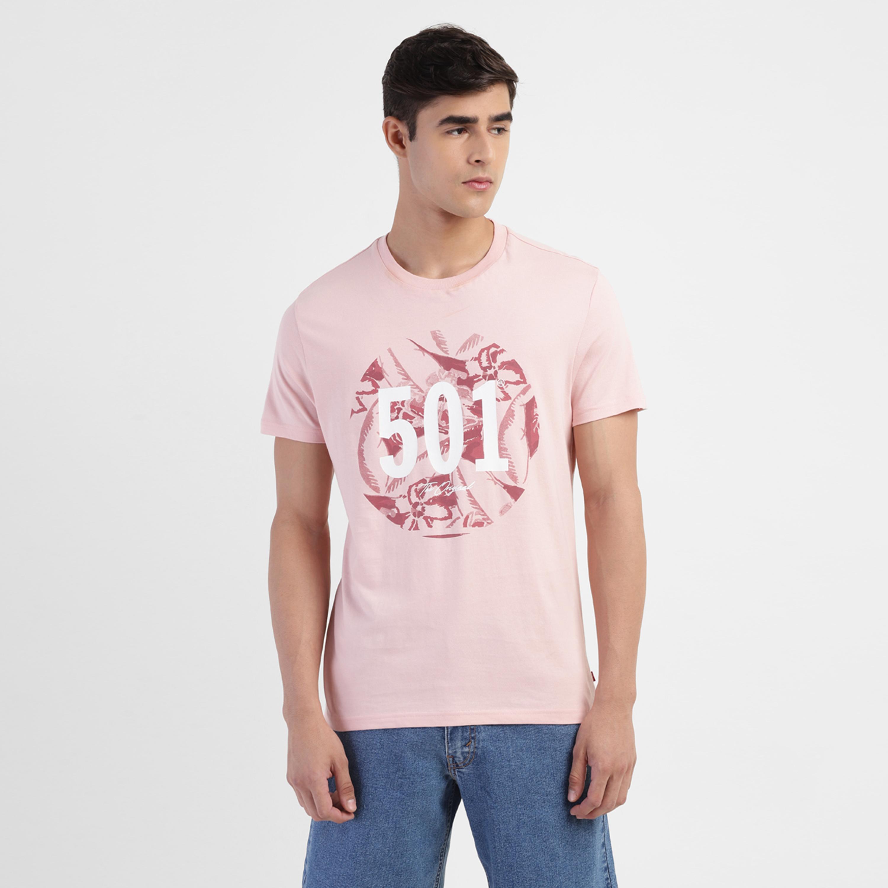 تيشيرت ليفايز بأكمام قصيرة وياقة دائرية مع مطبوع-men-clothing-tshirtsandpolos-tshirts-image-1