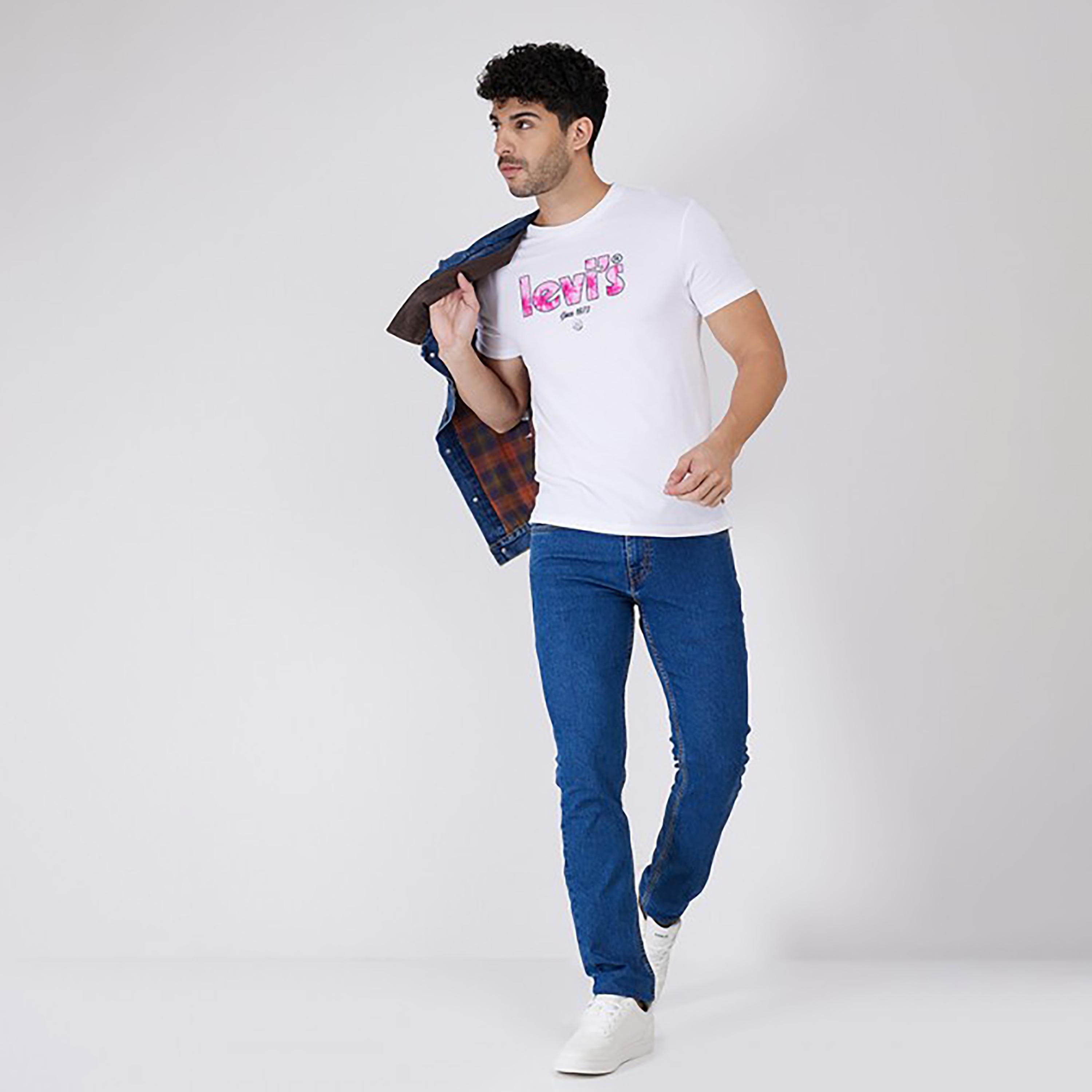 تيشيرت ليفايز بأكمام قصيرة وياقة دائرية مع شعار-men-clothing-tshirtsandpolos-tshirts-image-2
