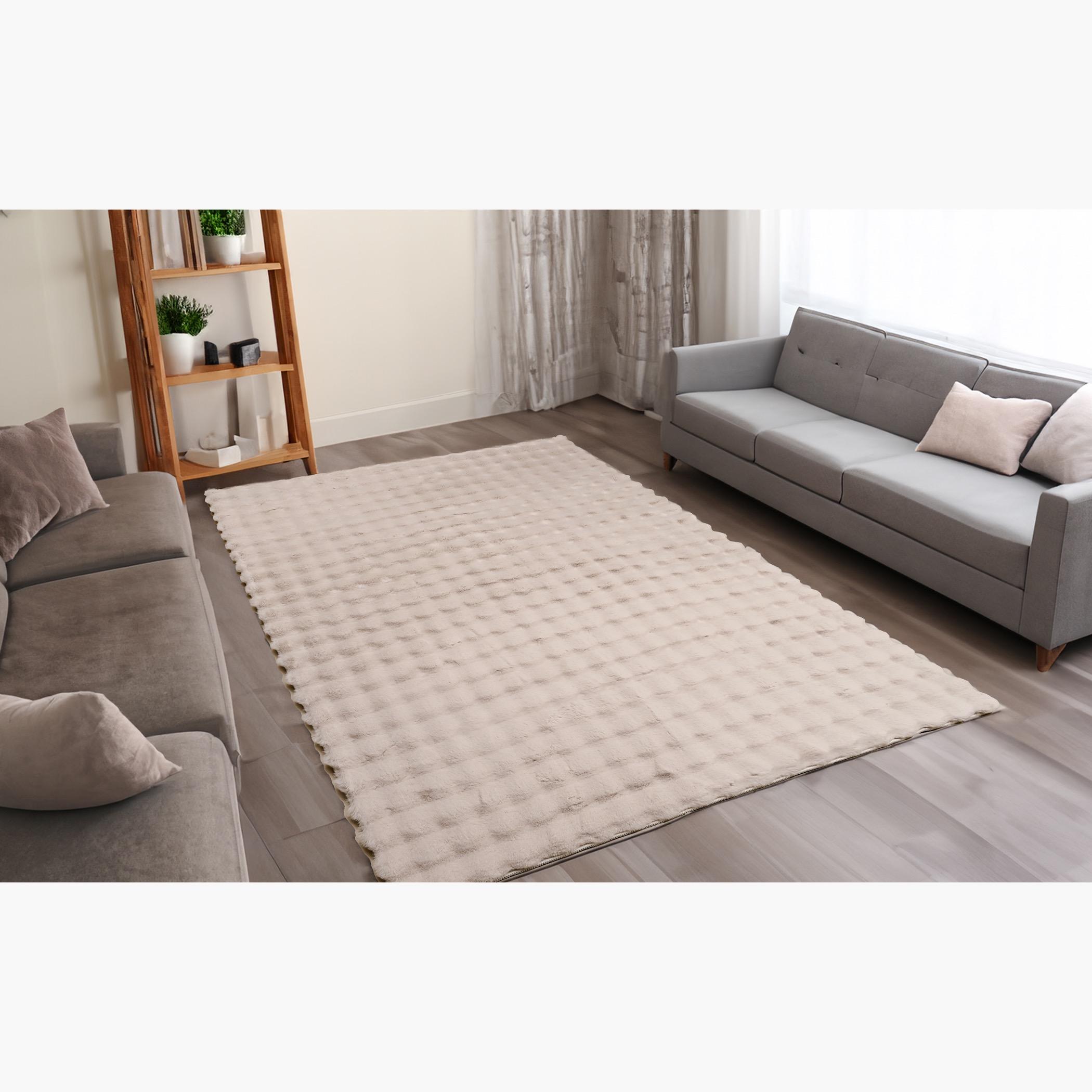 Bubble Rabbit Pebbles Shaggy Fur Rug - 160x230 cm-hbxdecorandfurnishings-floorcoverings-rugs-image-1