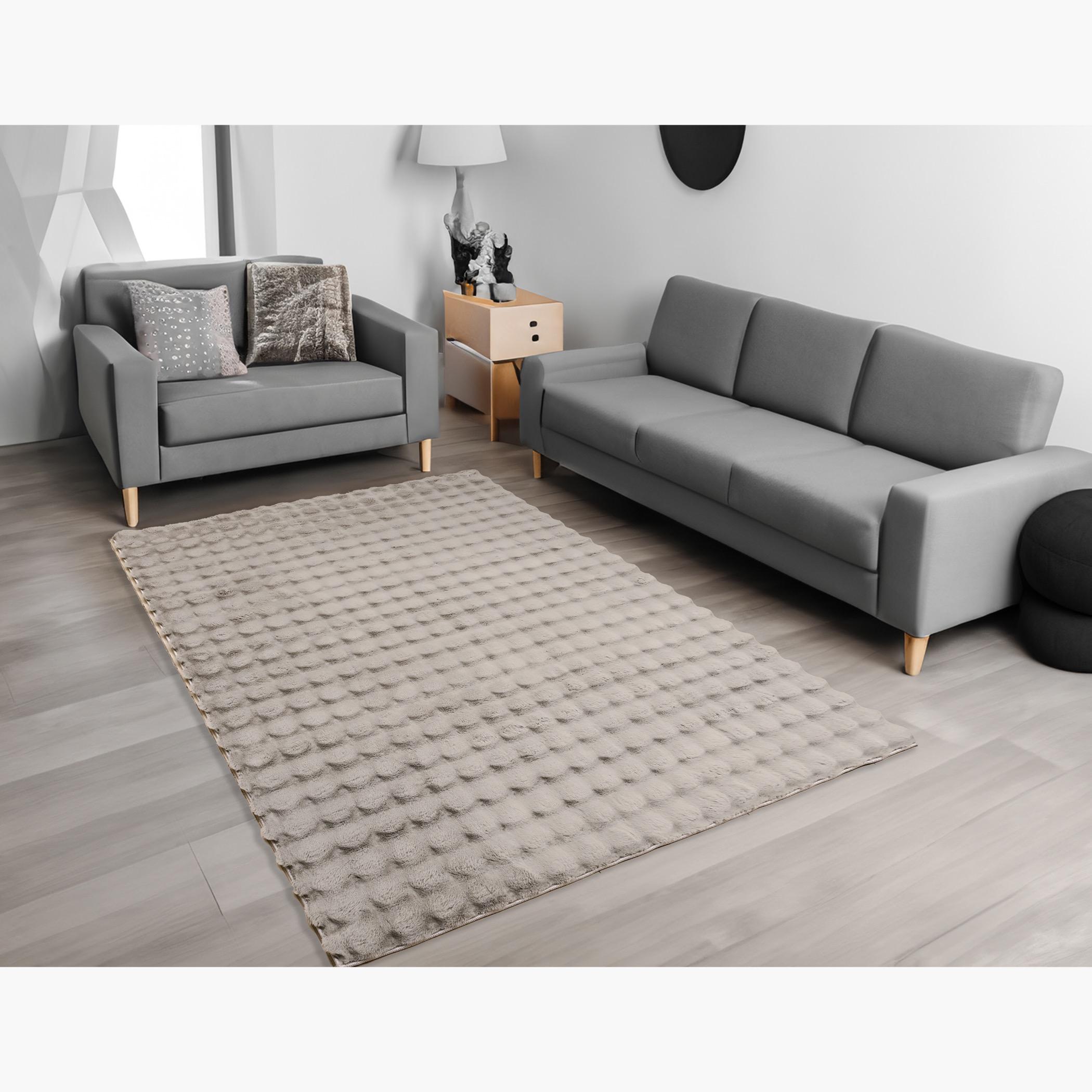 Bubble Rabbit Pebbles Shaggy Fur Rug - 160x230 cm-hbxdecorandfurnishings-floorcoverings-rugs-image-1