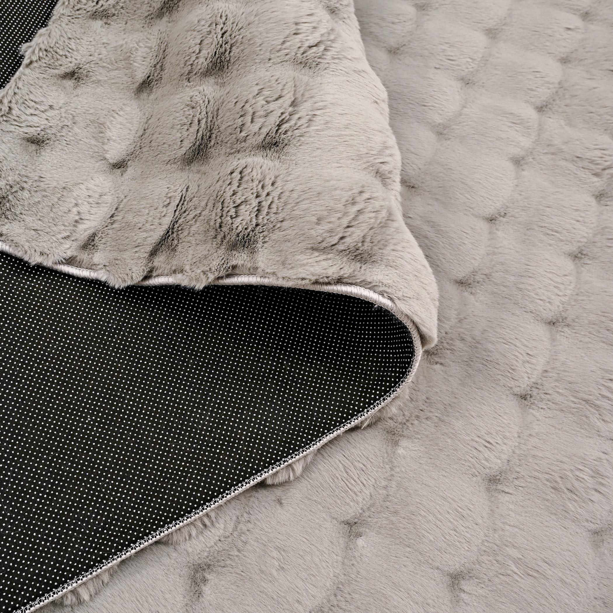 Bubble Rabbit Pebbles Shaggy Fur Rug - 160x230 cm-hbxdecorandfurnishings-floorcoverings-rugs-image-3