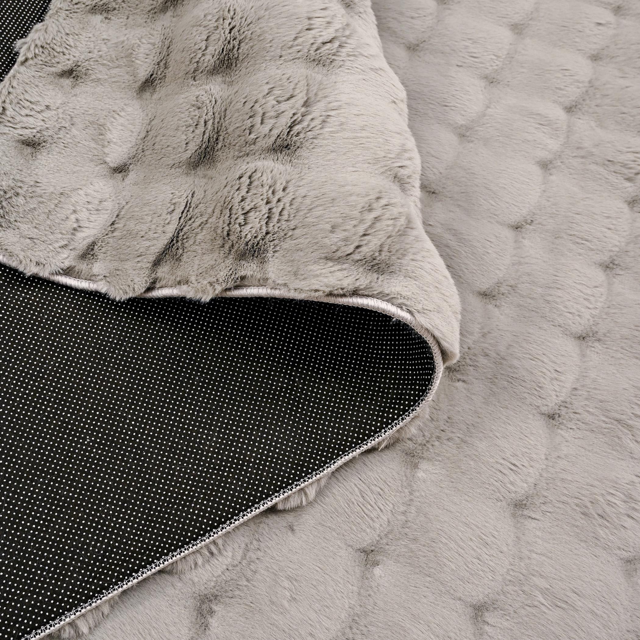 Bubble Rabbit Pebbles Shaggy Fur Rug - 200x300 cm-hbxdecorandfurnishings-floorcoverings-rugs-image-3