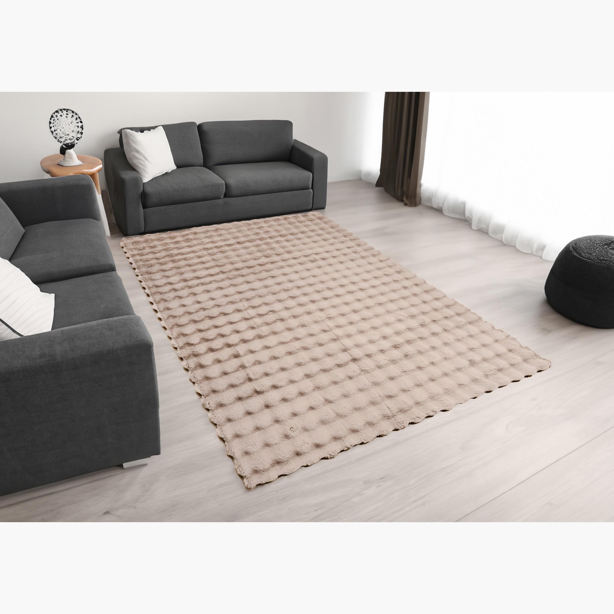 Bubble Rabbit Pebbles Shaggy Fur Rug - 160x230 cm-hbxdecorandfurnishings-floorcoverings-rugs-image-1