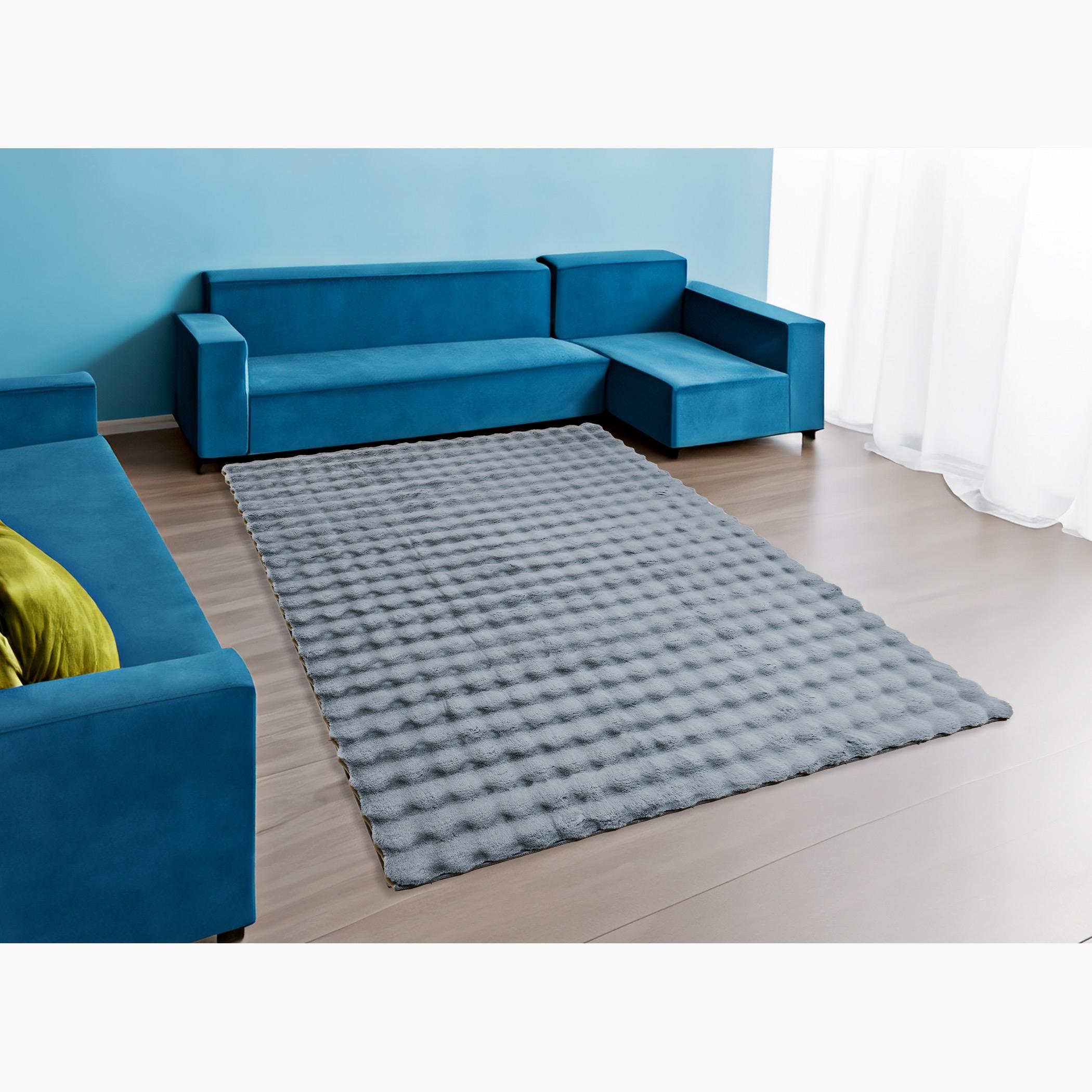 Bubble Rabbit Pebbles Shaggy Fur Rug - 200x300 cm-hbxdecorandfurnishings-floorcoverings-rugs-image-1