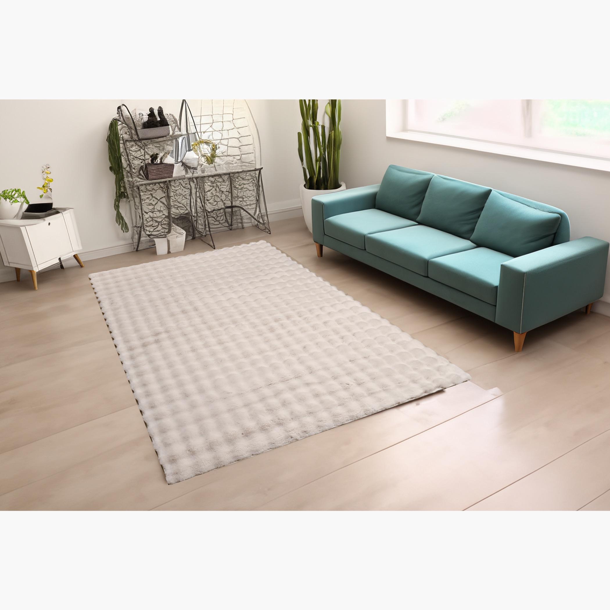 Bubble Rabbit Pebbles Shaggy Fur Rug - 160x230 cm-hbxdecorandfurnishings-floorcoverings-rugs-image-1
