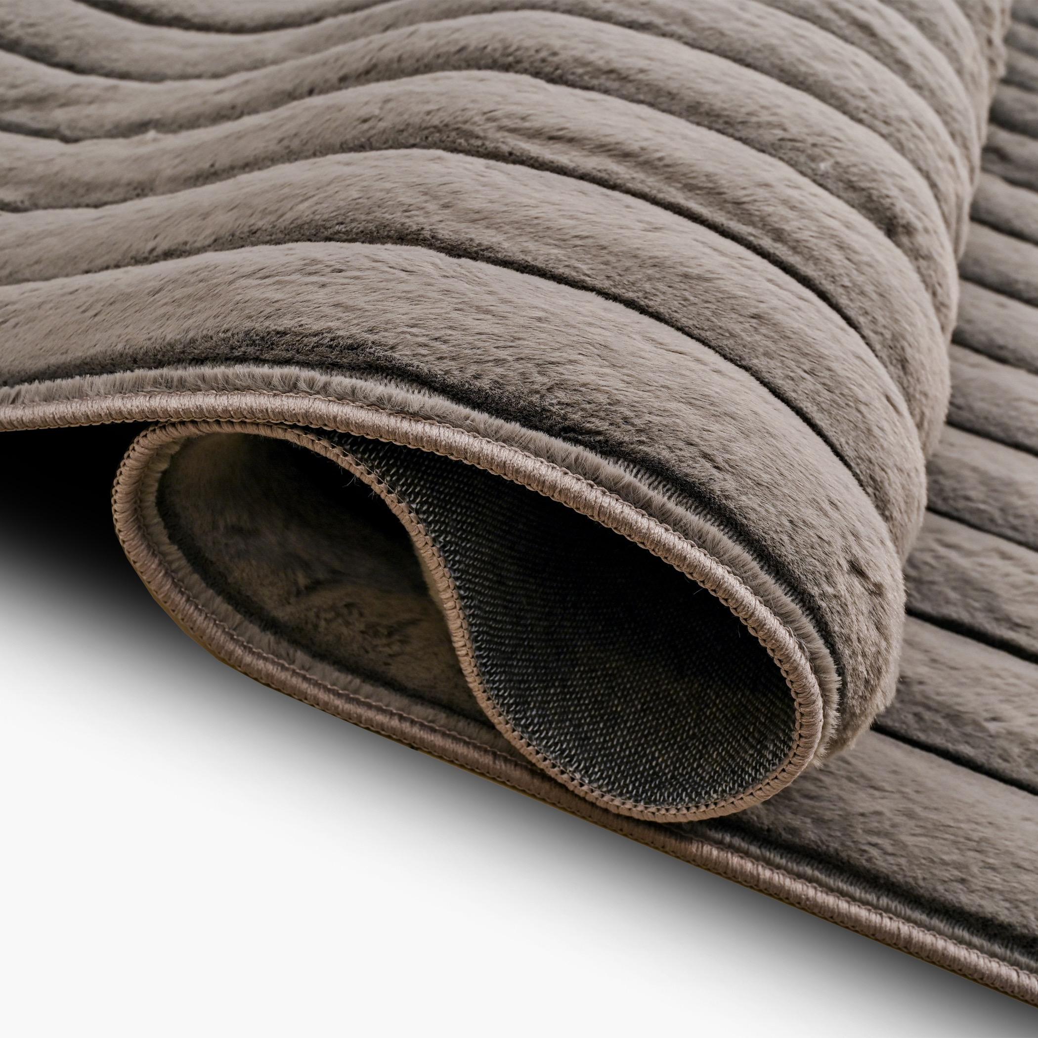 Vertica 3D Linear Strip 3D Rabbit Fur Rug - 200x300 cm-hbxdecorandfurnishings-floorcoverings-rugs-image-4