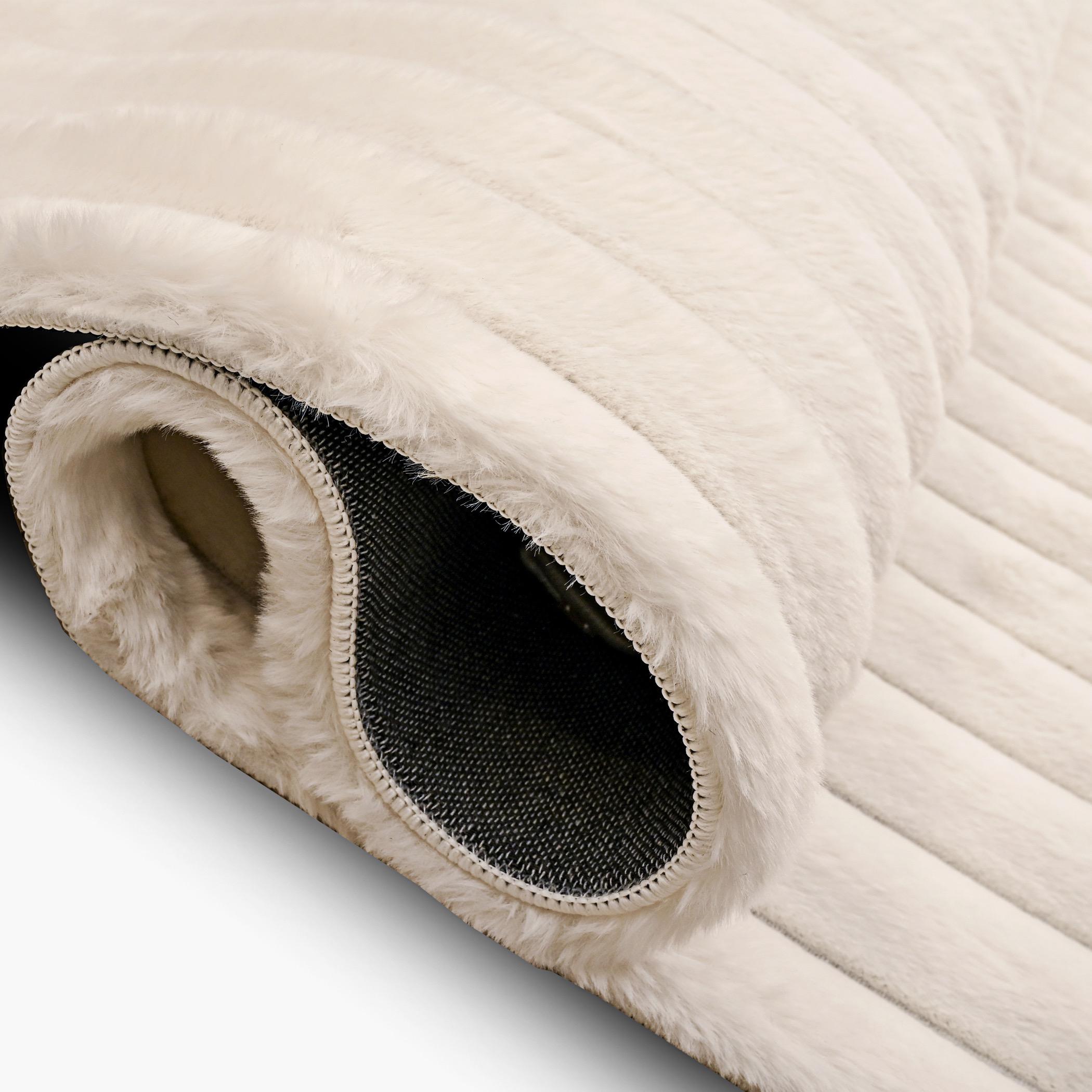 Vertica 3D Linear Strip 3D Rabbit Fur Rug - 160x230 cm-hbxdecorandfurnishings-floorcoverings-rugs-image-4