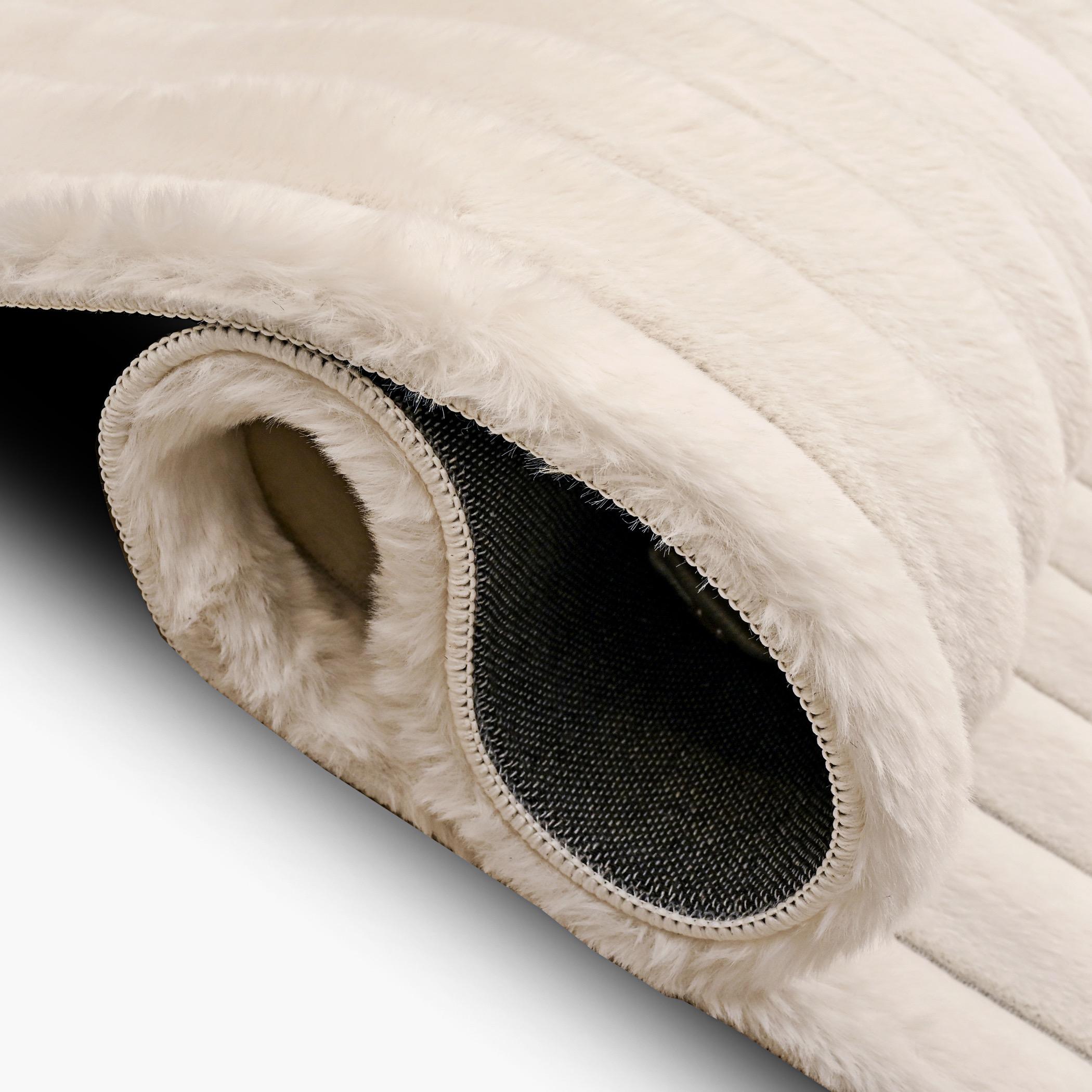 Vertica 3D Linear Strip Rabbit Fur Rug - 200x300 cm-hbxdecorandfurnishings-floorcoverings-rugs-image-4