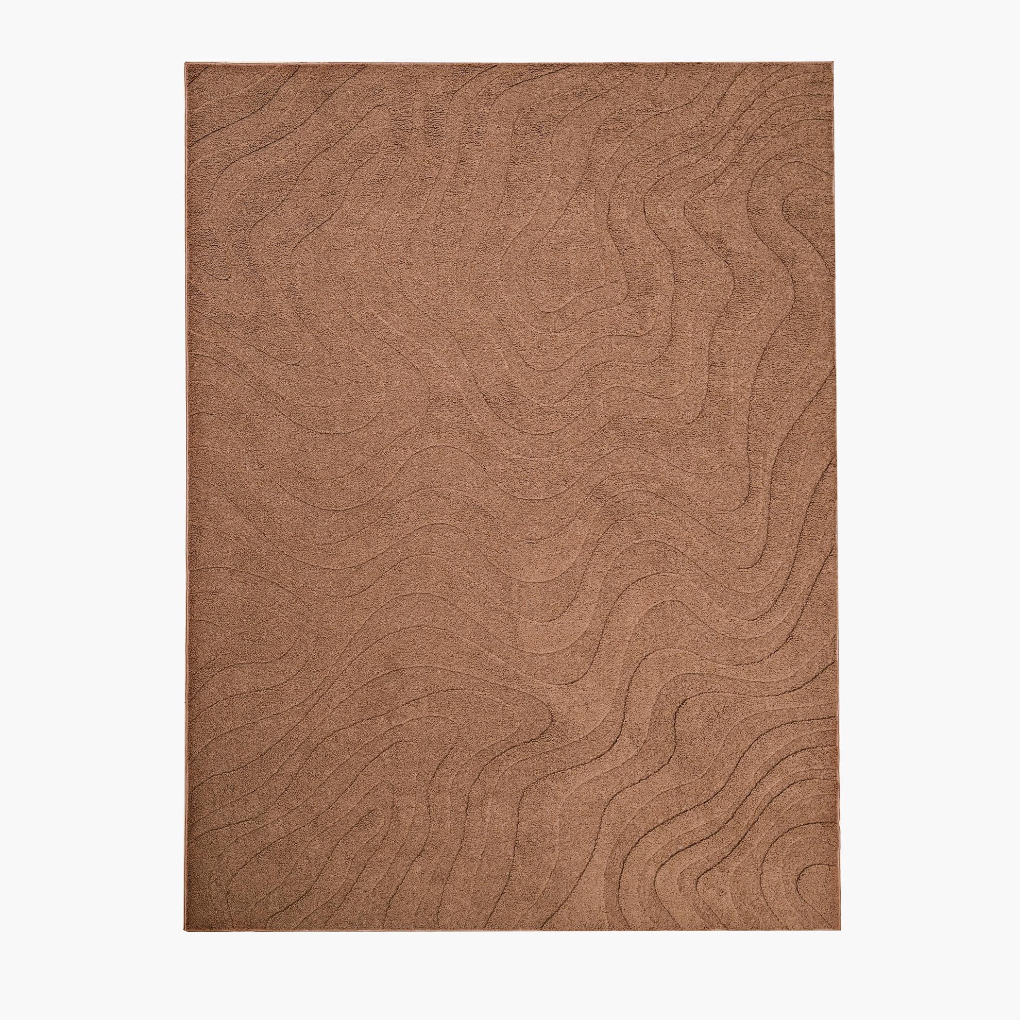 Wavy Sherpa Jacquard Ripple Sherpa Rug - 160x230 cm-hbxdecorandfurnishings-floorcoverings-rugs-image-2