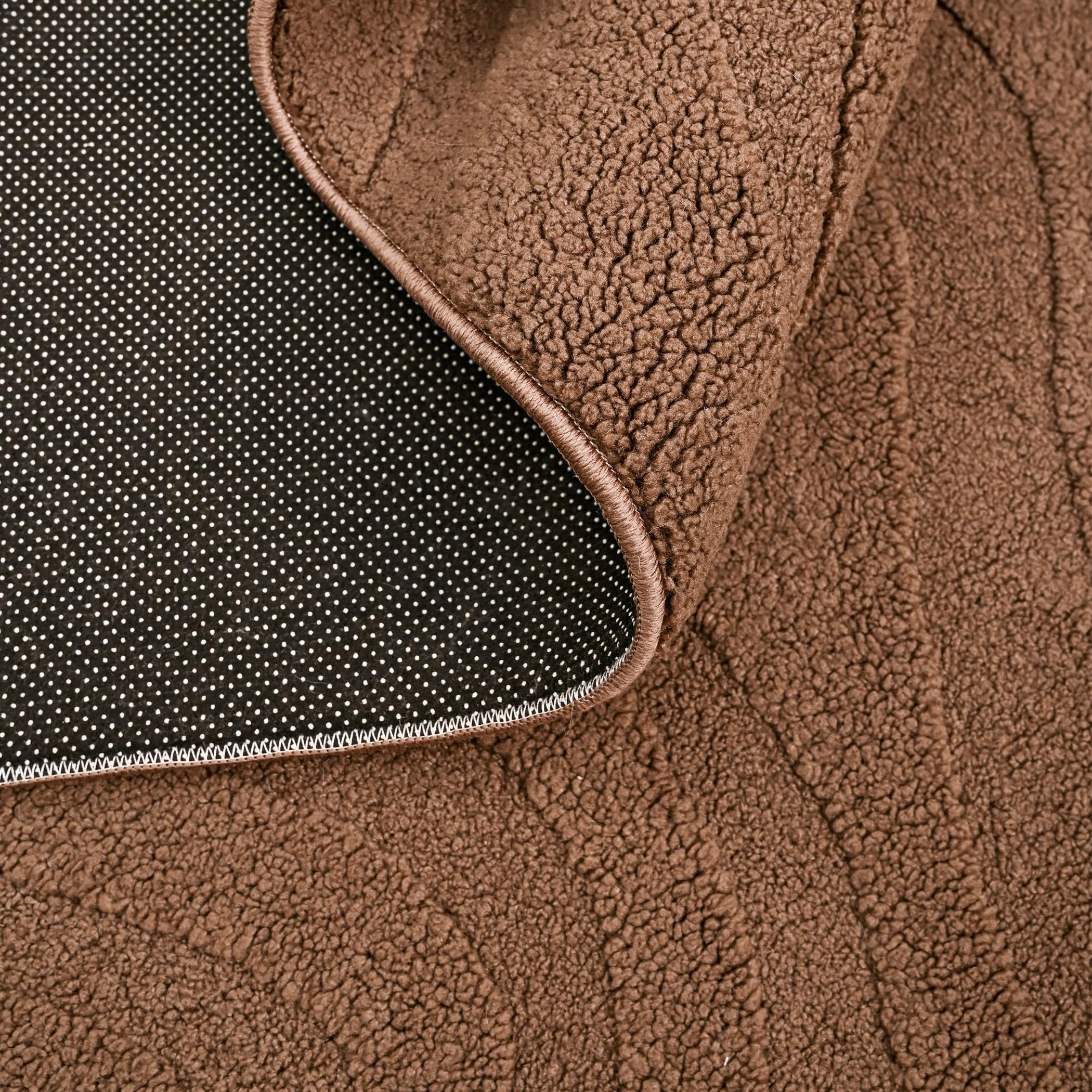 Wavy Sherpa Jacquard Ripple Sherpa Rug - 160x230 cm-hbxdecorandfurnishings-floorcoverings-rugs-image-3