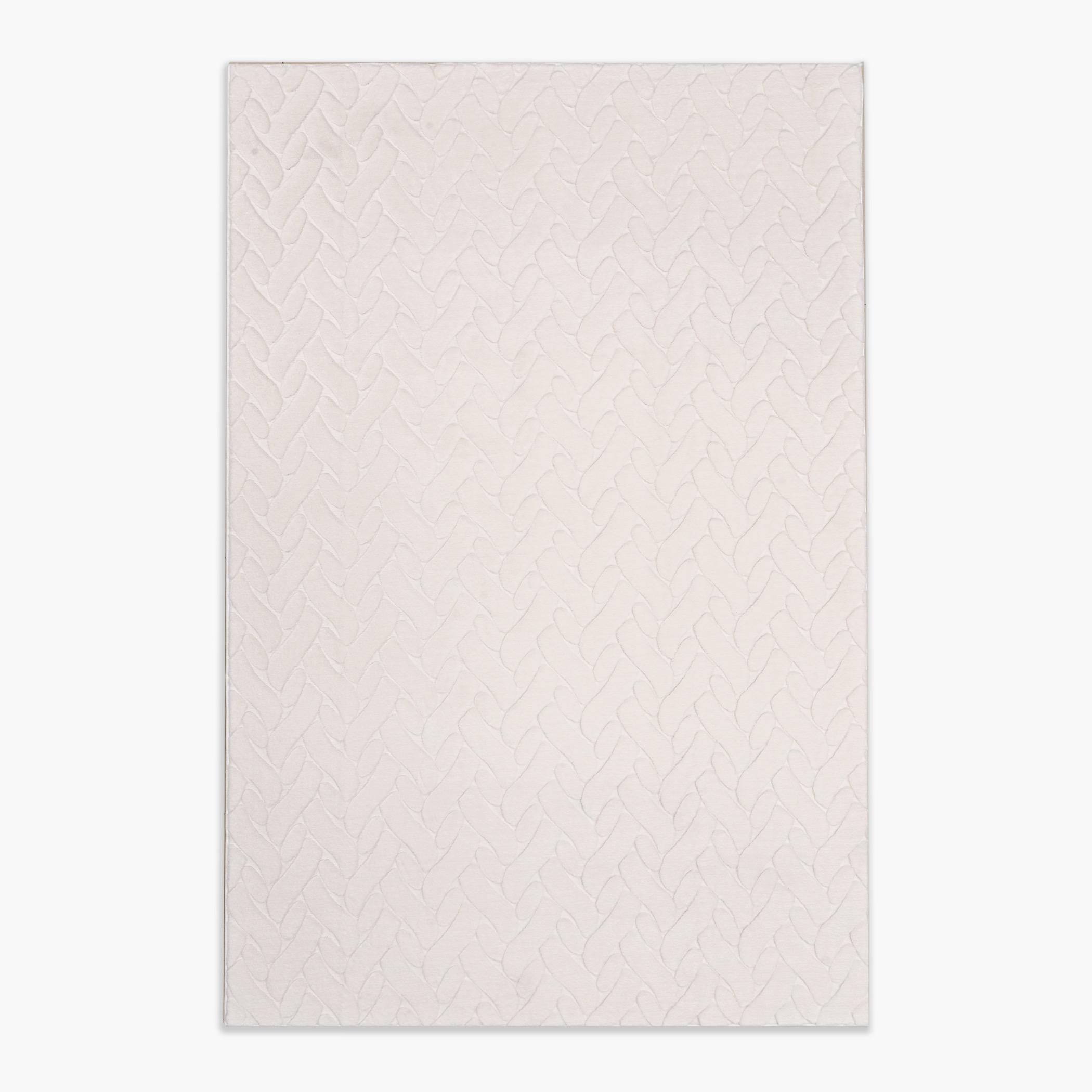 Braid 3-Layer Snow Fur Jacquard Fur Rug - 160x230 cm-hbxdecorandfurnishings-floorcoverings-rugs-image-2