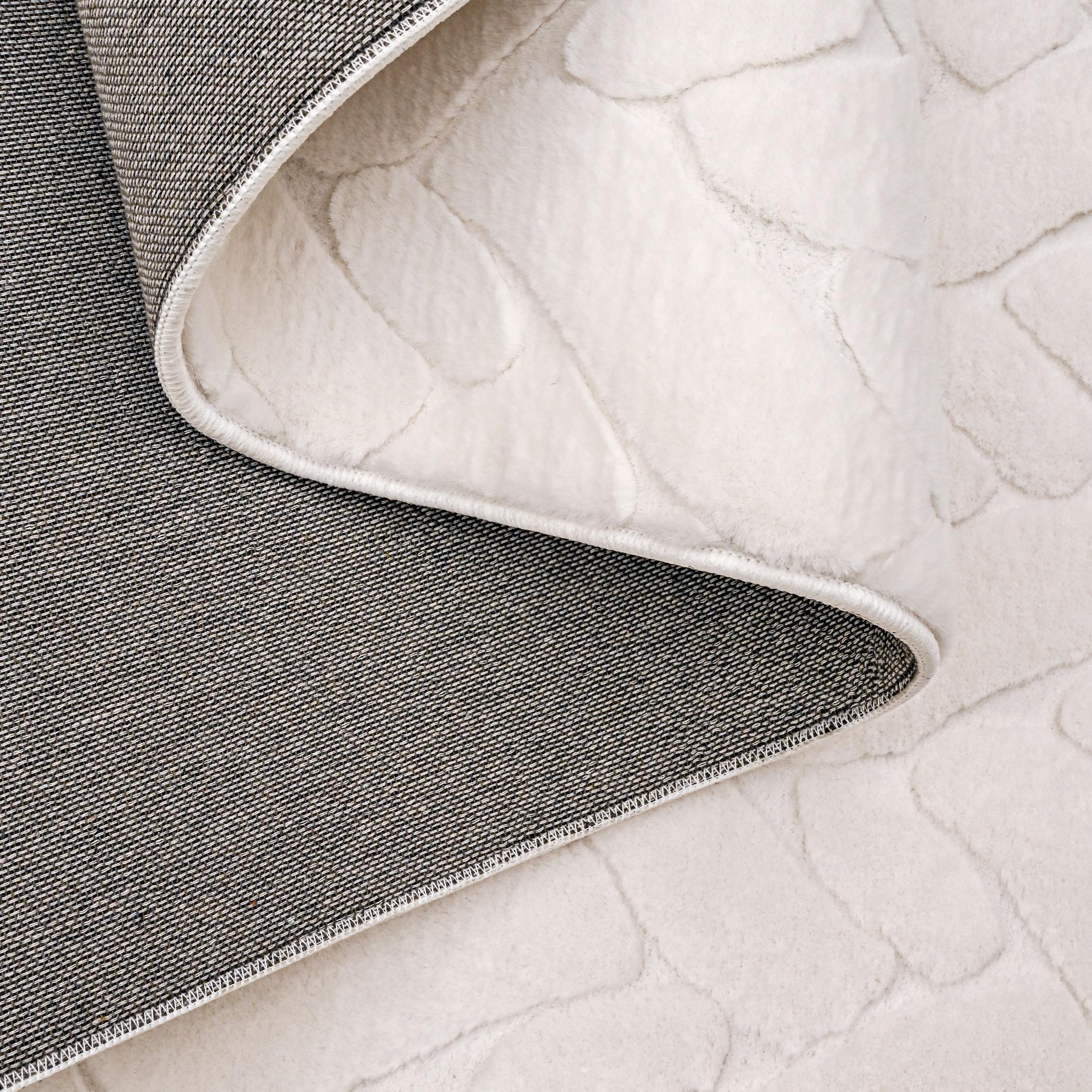 Braid 3-Layer Snow Fur Jacquard Fur Rug - 200x300 cm-hbxdecorandfurnishings-floorcoverings-rugs-image-3