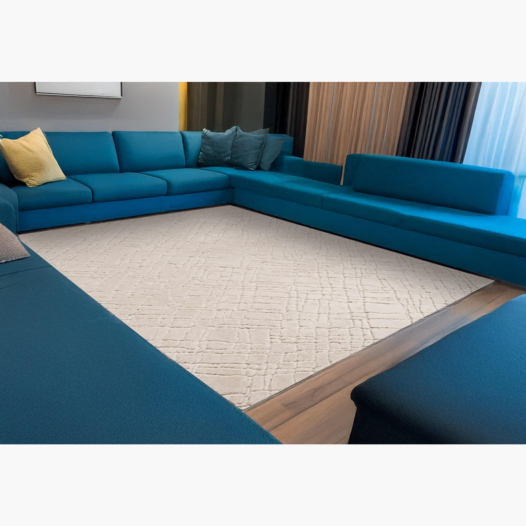 Velvet Carved Rug - 160x230 cm-hbxdecorandfurnishings-floorcoverings-rugs-image-1